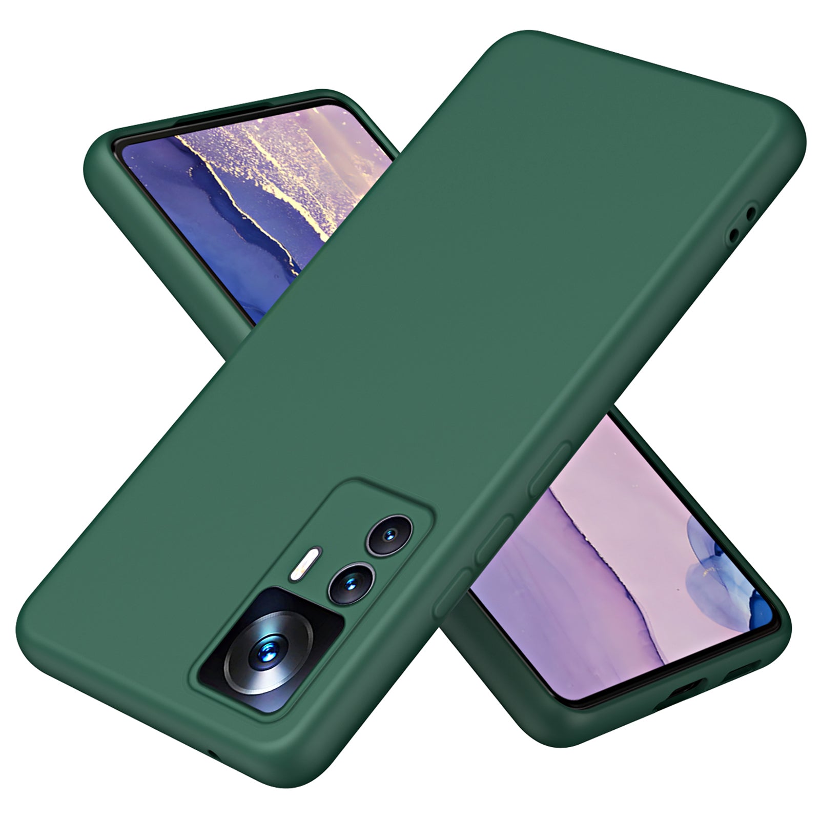 Til Xiaomi 12T 5G 12T Pro 5G Redmi K50 Ultra 5G Anti-drop telefonetui 2,2 mm tykkelse Fiberforing Gummibelagt TPU beskyttelsescover