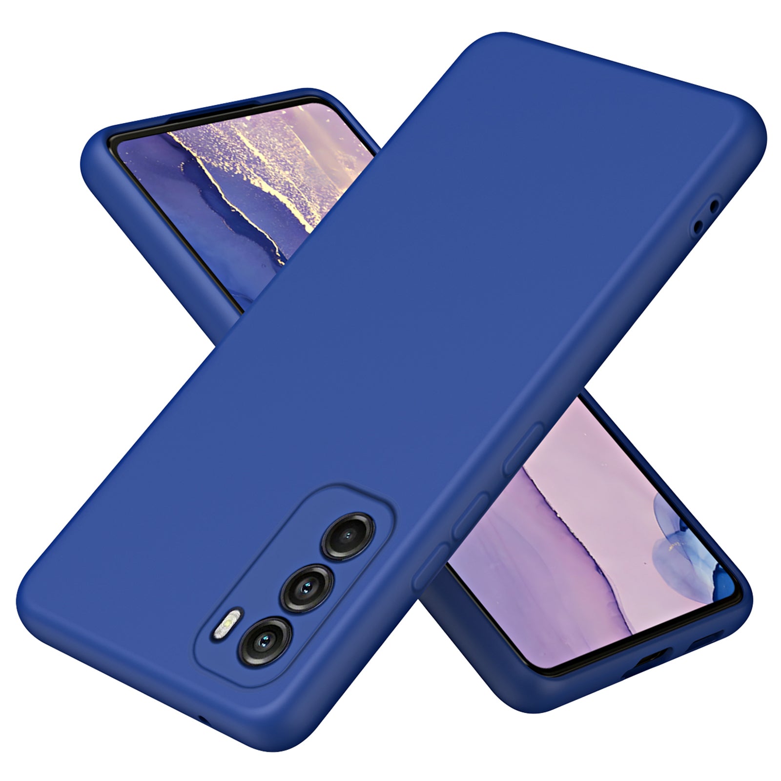 For Motorola Moto G Stylus 5G (2022) Fiber Lining Rubberized Soft TPU Shockproof Cover 2.2mm Thickness Anti-drop Phone Case