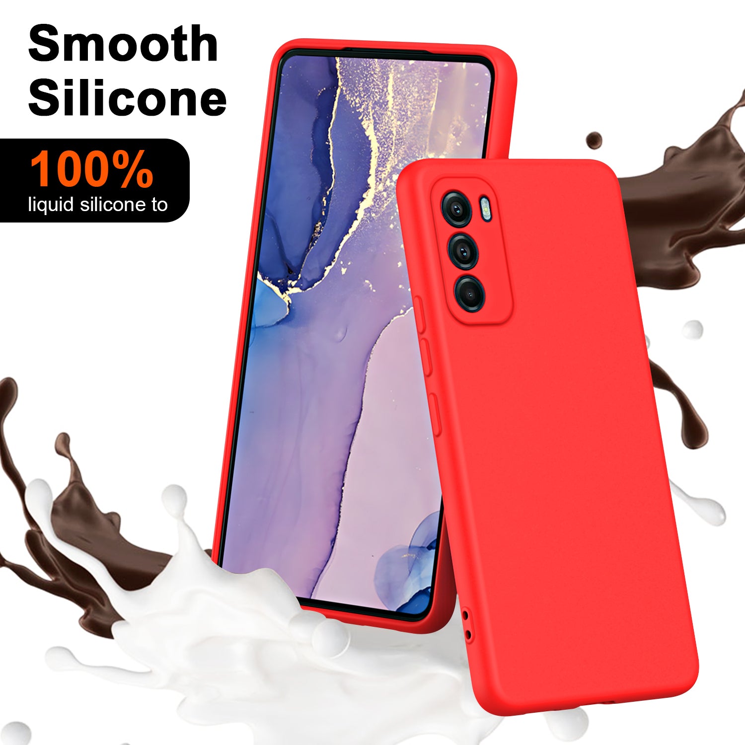 For Motorola Moto G Stylus 5G (2022) Fiber Lining Rubberized Soft TPU Shockproof Cover 2.2mm Thickness Anti-drop Phone Case