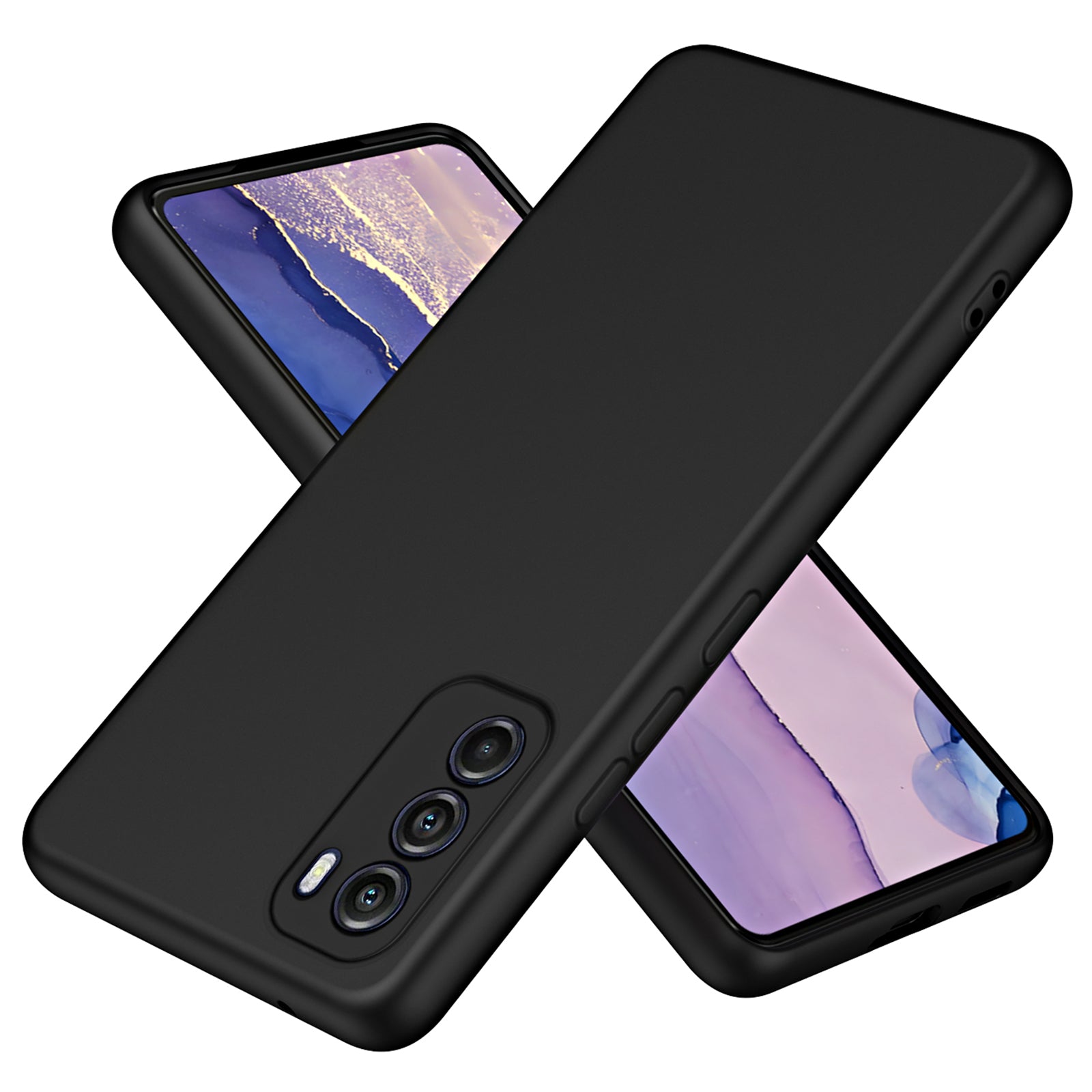 For Motorola Moto G Stylus 5G (2022) Fiber Lining Rubberized Soft TPU Shockproof Cover 2.2mm Thickness Anti-drop Phone Case