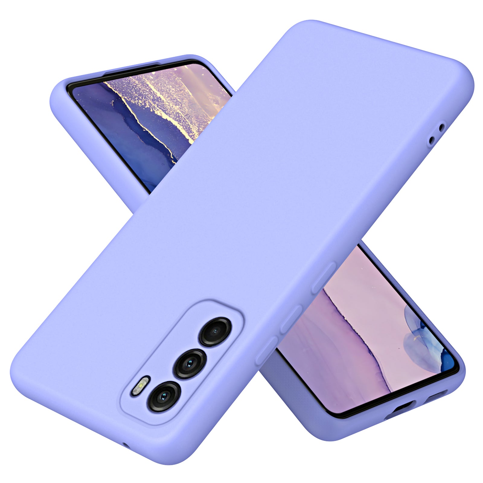 For Motorola Moto G Stylus 5G (2022) Fiber Lining Rubberized Soft TPU Shockproof Cover 2.2mm Thickness Anti-drop Phone Case
