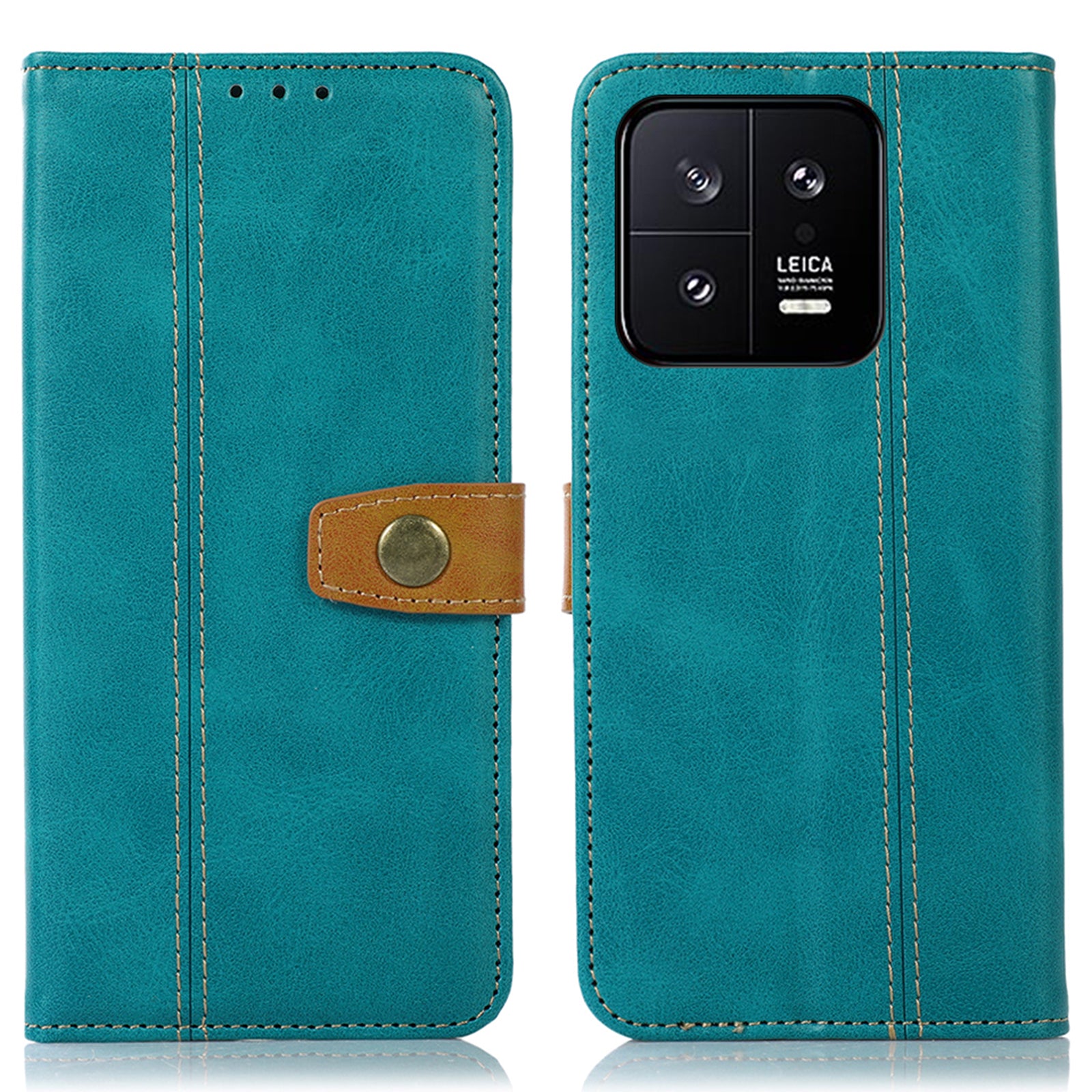 Til Xiaomi 13 Pro 5G Calf Texture PU Læder Magnetisk lås Telefon Case Fuld beskyttelse Stand Pung Cover