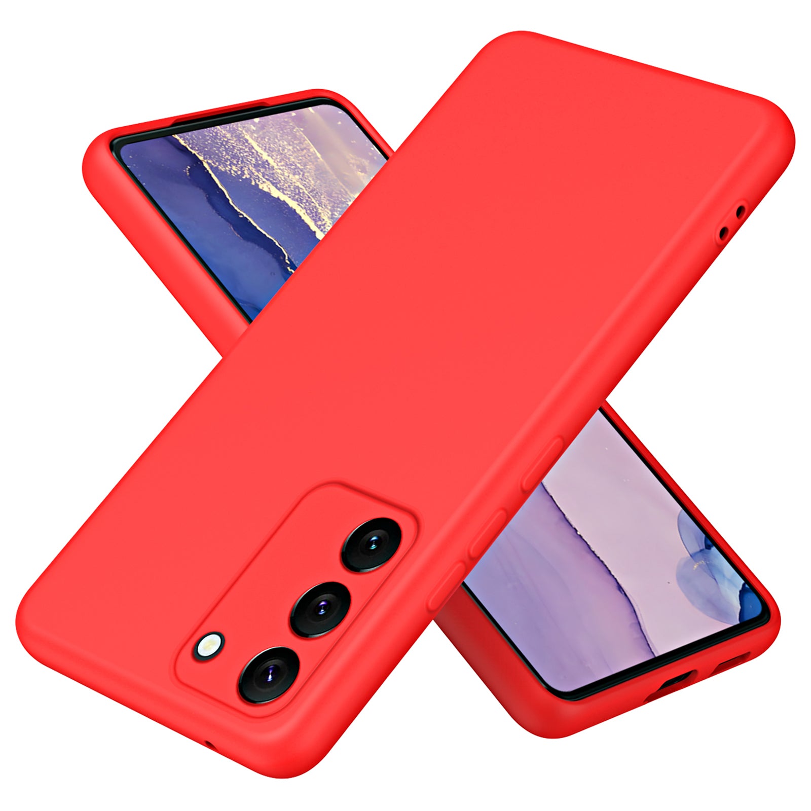 For Samsung Galaxy S23 2.2mm Thickness Drop-proof Phone Case Fiber Lining Rubberized Flexible TPU Protective Cover