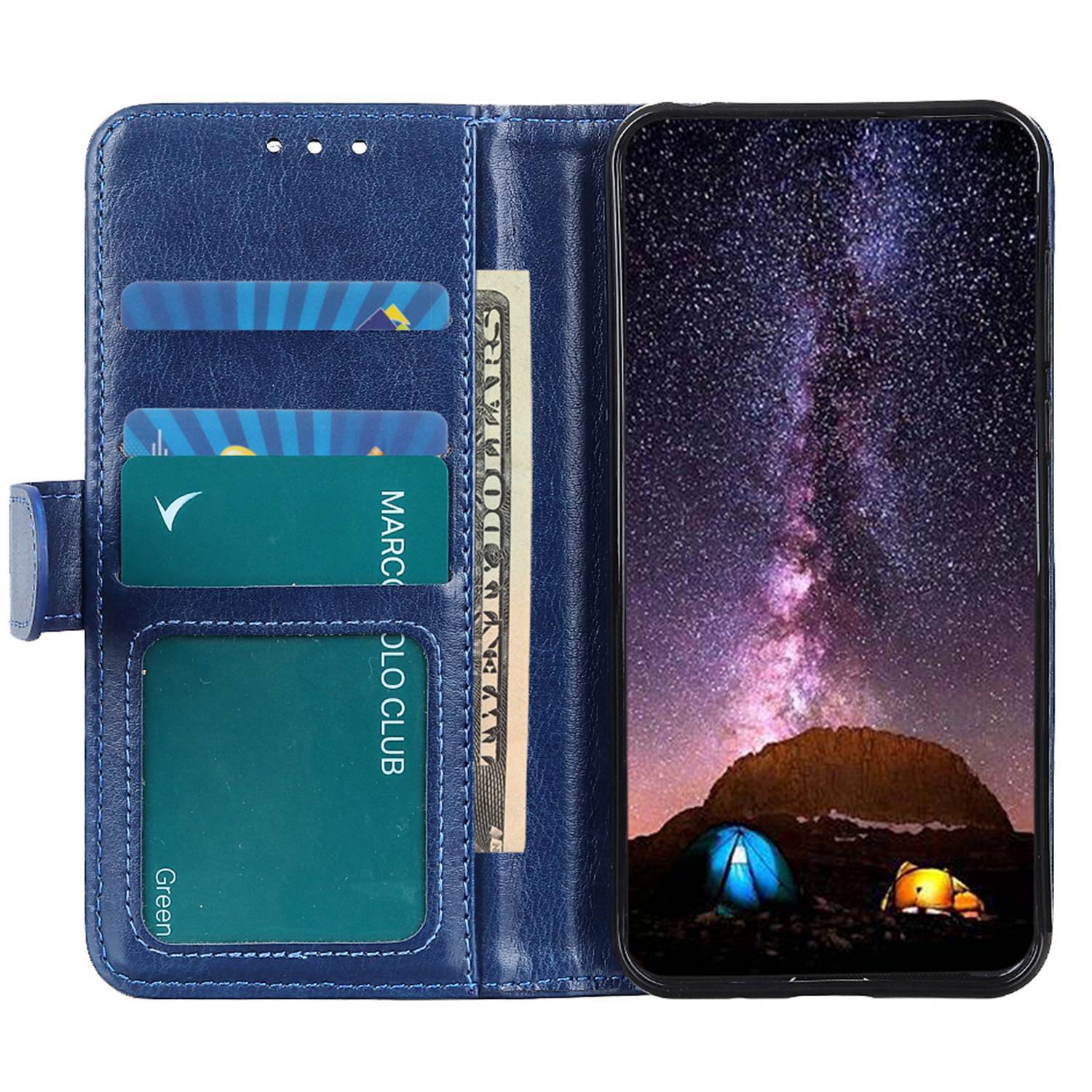 Anti-ridse telefontaske til Xiaomi 13 5G Crazy Horse Tekstur Magnetisk lås PU læder Flip Wallet Stand Anti-fall Mobiltelefon Cover
