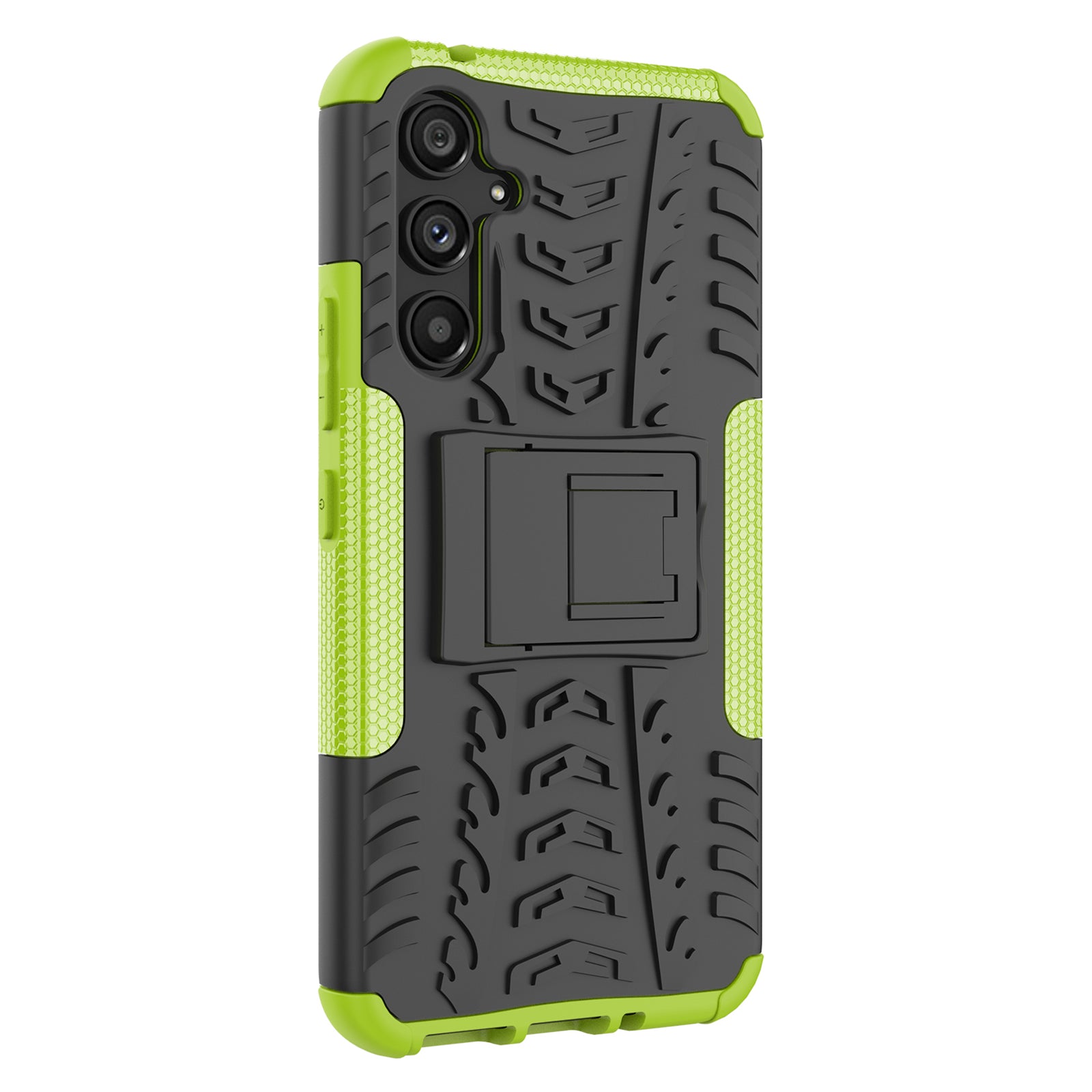 Ochranné pouzdro na telefon pro Samsung Galaxy A54 5G Cool Tire Texture Kickstand Soft TPU Hard PC Kryt telefonu odolný proti poškrábání