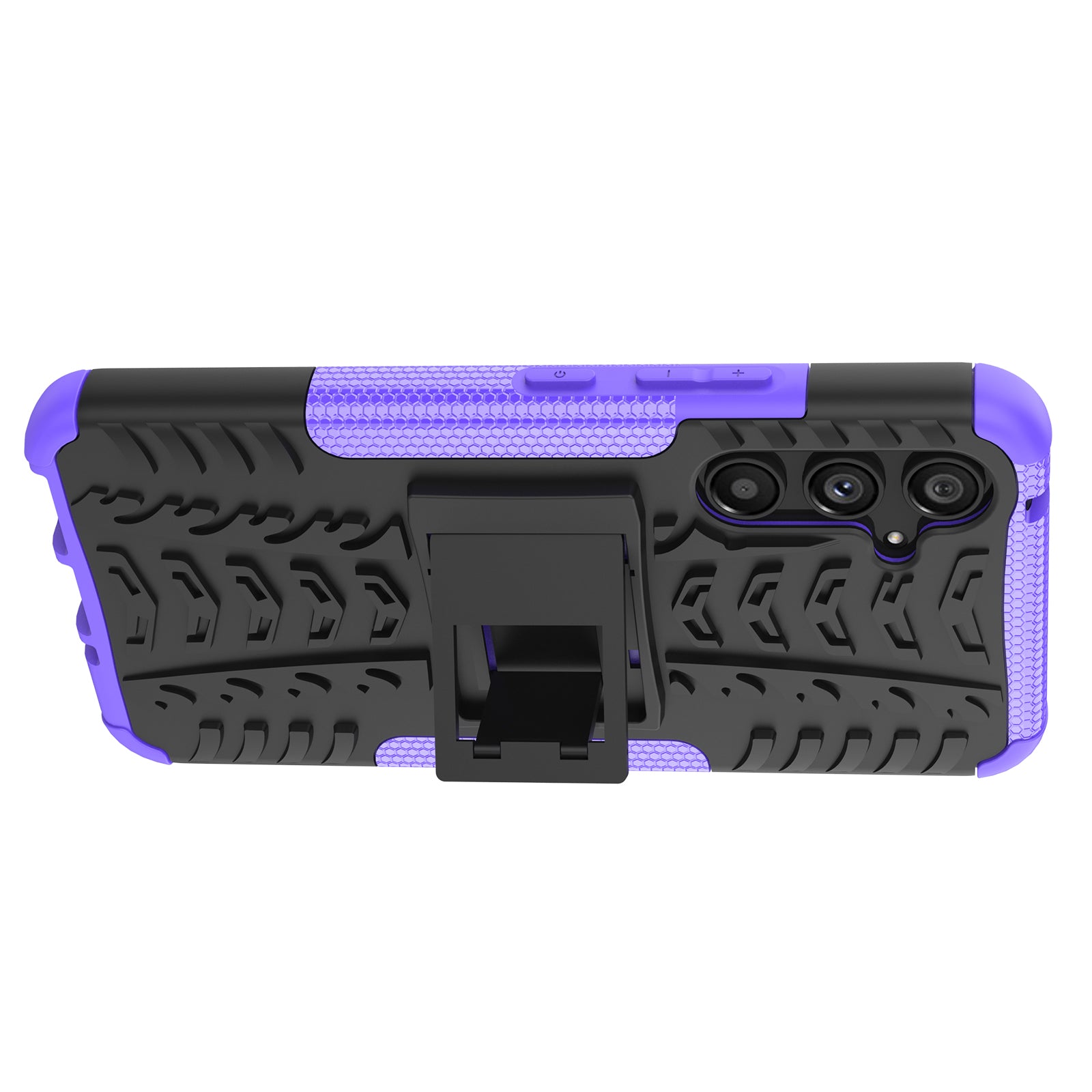 Ochranné pouzdro na telefon pro Samsung Galaxy A54 5G Cool Tire Texture Kickstand Soft TPU Hard PC Kryt telefonu odolný proti poškrábání