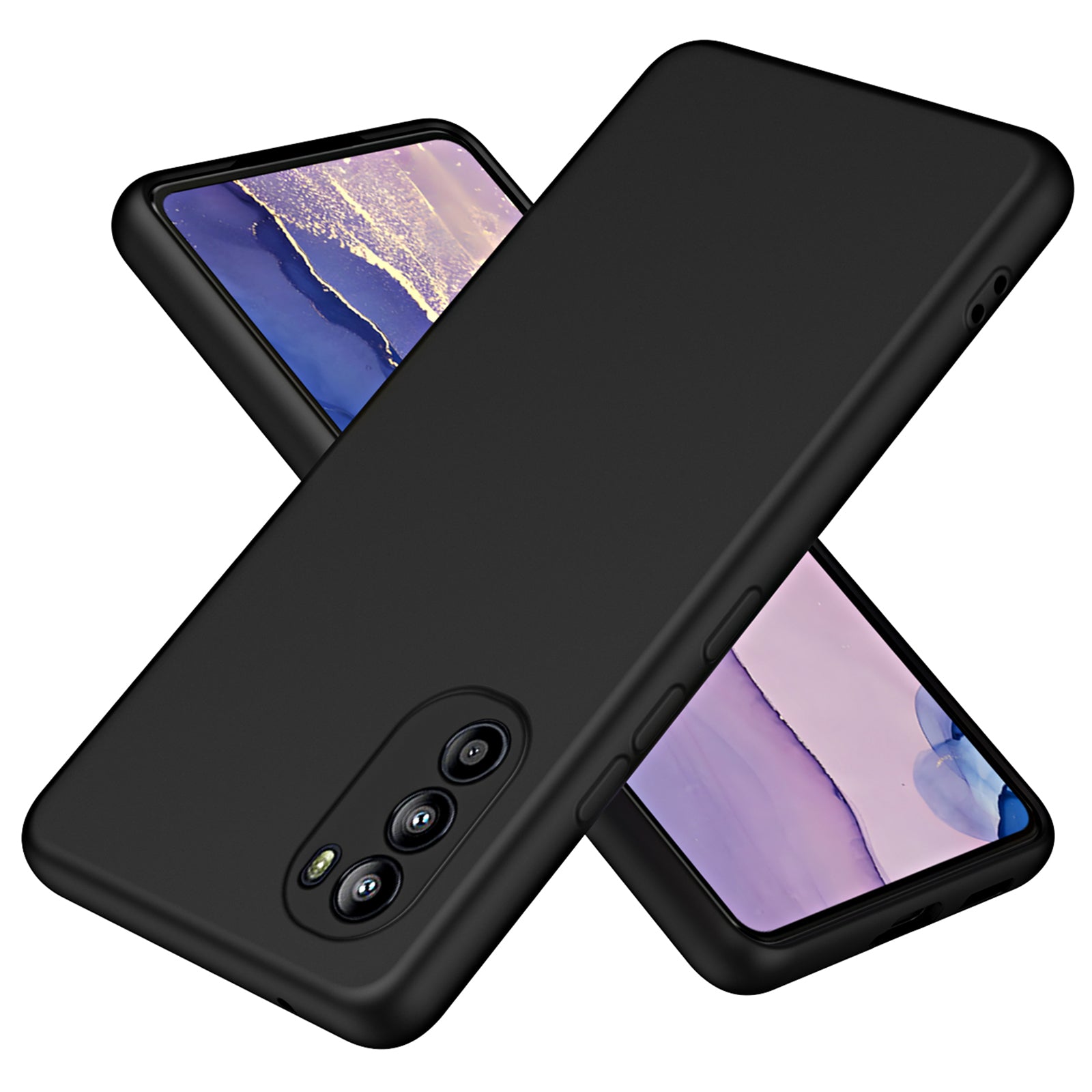 For Motorola Moto G82 5G G52 4G Moto G71s 5G Rubberized 2.2mm Thickness Phone Case Fiber Lining Cushion Soft TPU Back Cover
