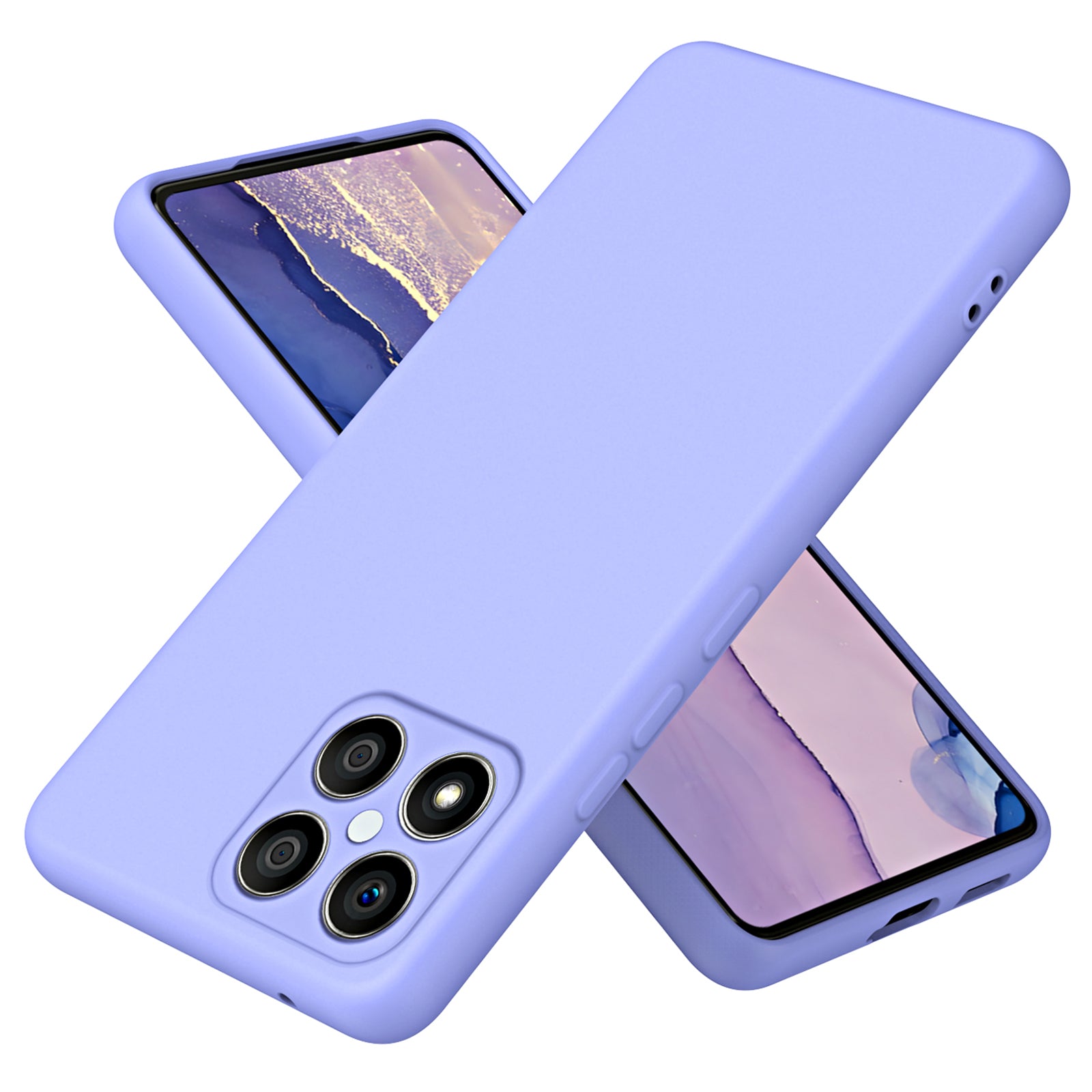 For Honor X8 4G X30i 2.2mm Thickness Shockproof Cover Fiber Lining Rubberized Soft TPU Anti-scratch Phone Case