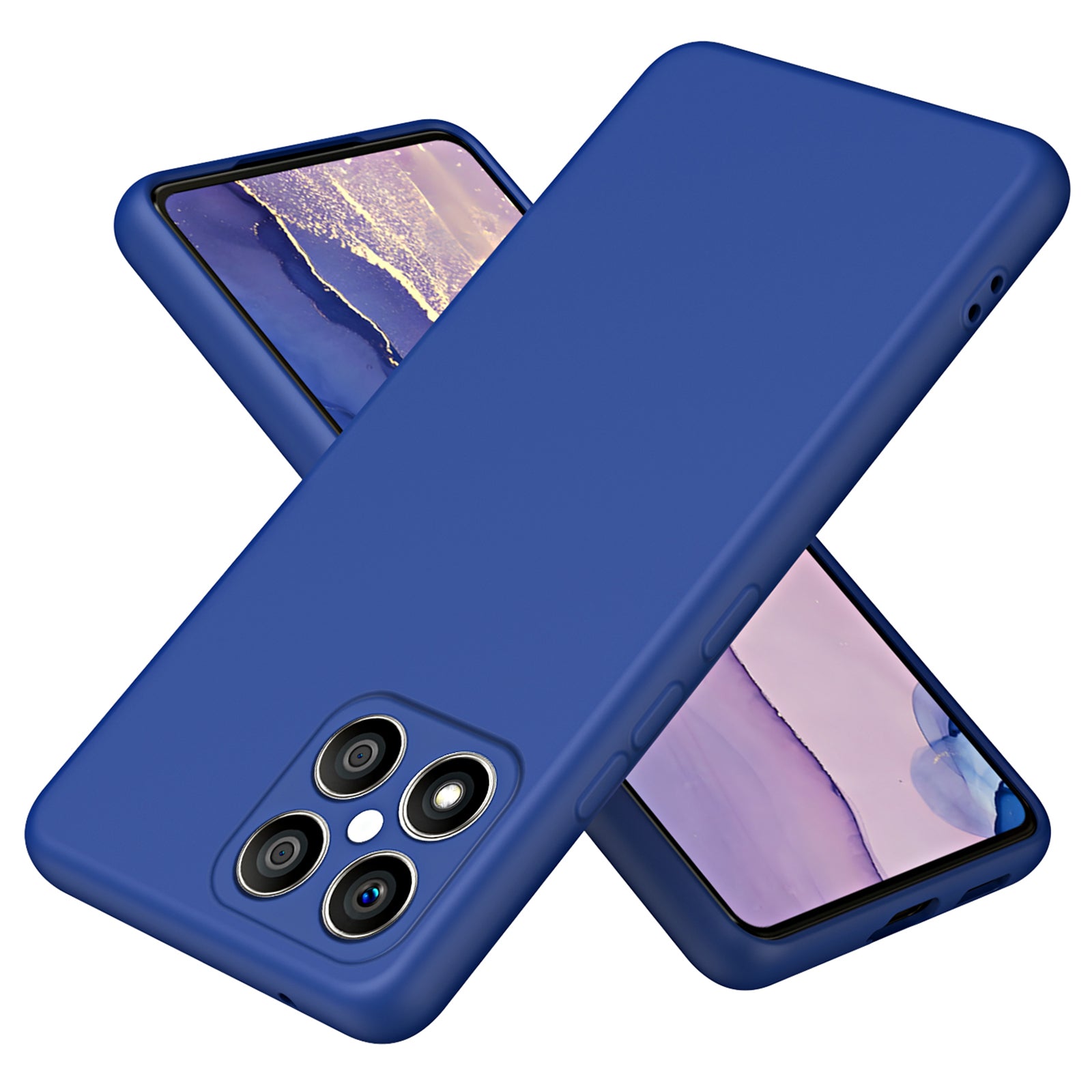 For Honor X8 4G X30i 2.2mm Thickness Shockproof Cover Fiber Lining Rubberized Soft TPU Anti-scratch Phone Case