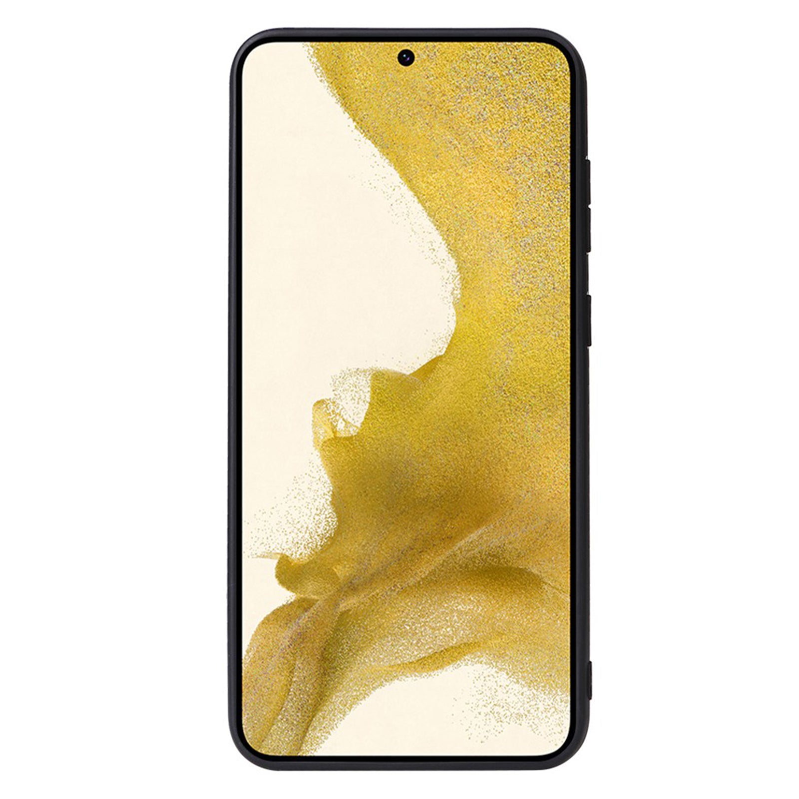 For Samsung Galaxy S23 Soft Lining Shockproof Protective Cover Textured PU Leather Coated TPU PC Kickstand Phone Case