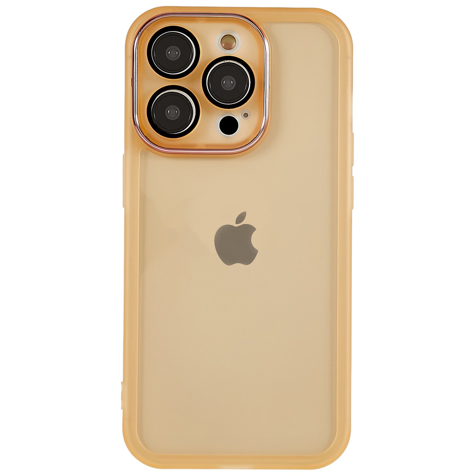 For iPhone 14 Pro Max Soft TPU Phone Case Electroplating Camera Lens Frame Anti-Scratch Defender Cover