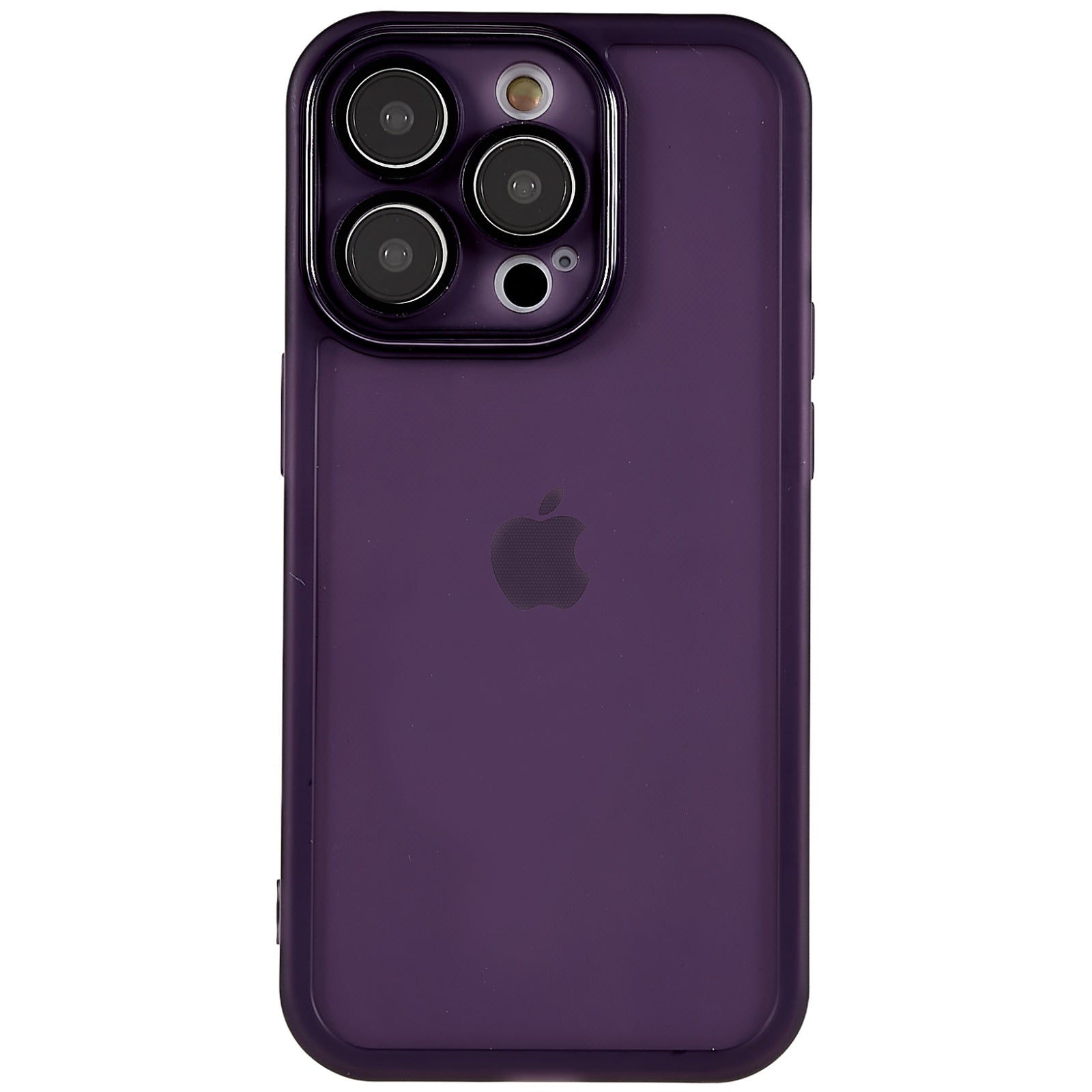 For iPhone 14 Pro Max Soft TPU Phone Case Electroplating Camera Lens Frame Anti-Scratch Defender Cover