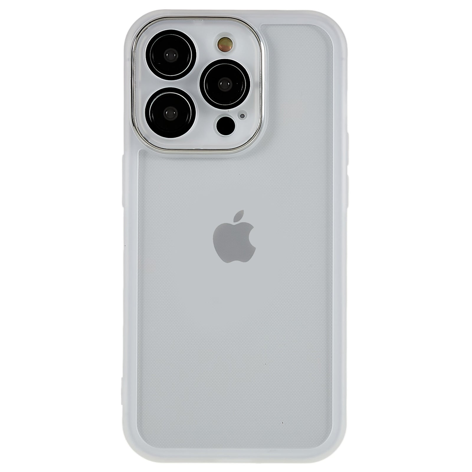 For iPhone 14 Pro Detachable Electroplating Camera Frame Phone Case Soft TPU Shock Absorption Back Cover
