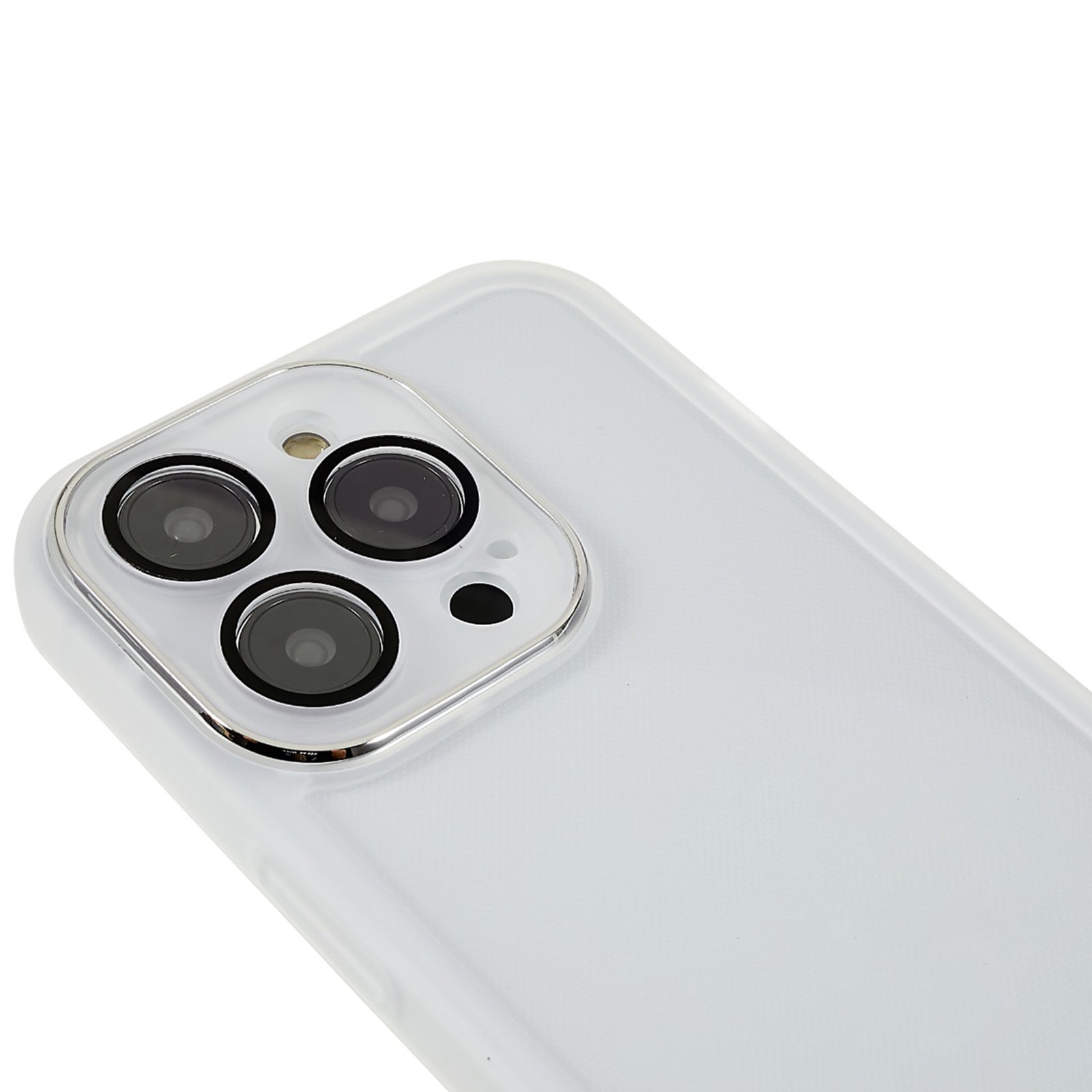For iPhone 14 Pro Detachable Electroplating Camera Frame Phone Case Soft TPU Shock Absorption Back Cover