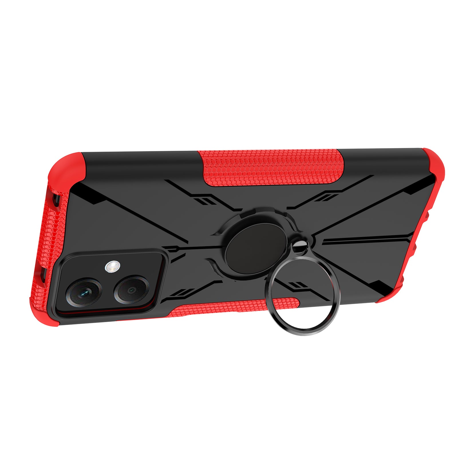 For Xiaomi Redmi Note 12 5G (Global) (India) (China) Poco X5 5G Hard PC Soft TPU Armor Protective Phone Case Rotation Ring Holder Kickstand Shockproof Cover