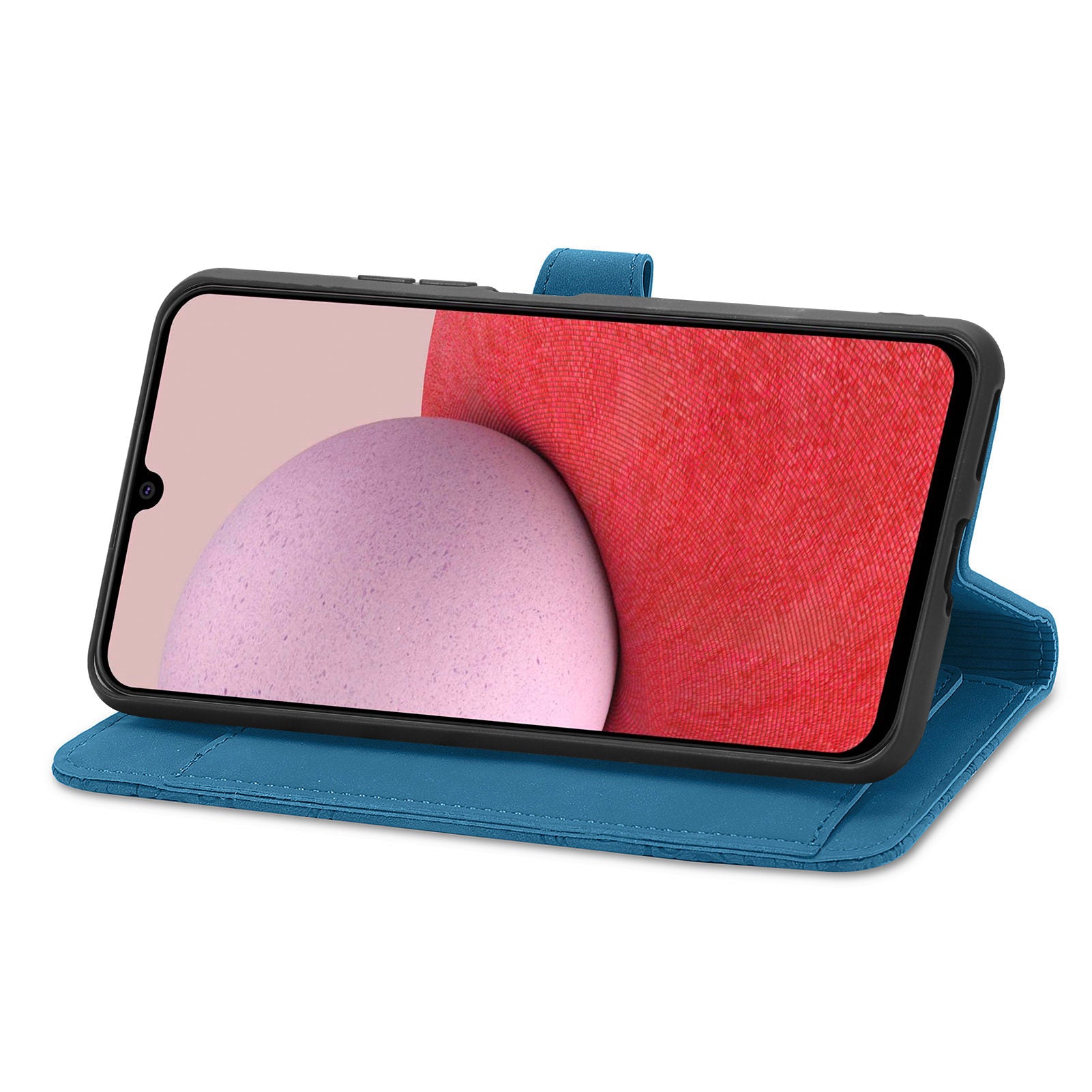 Til Samsung Galaxy A14 5G A14 4G Faldbeskyttelse Flip Phone Case Pungholder Blomsterpåtrykt PU læder lynlås lommetelefoncover