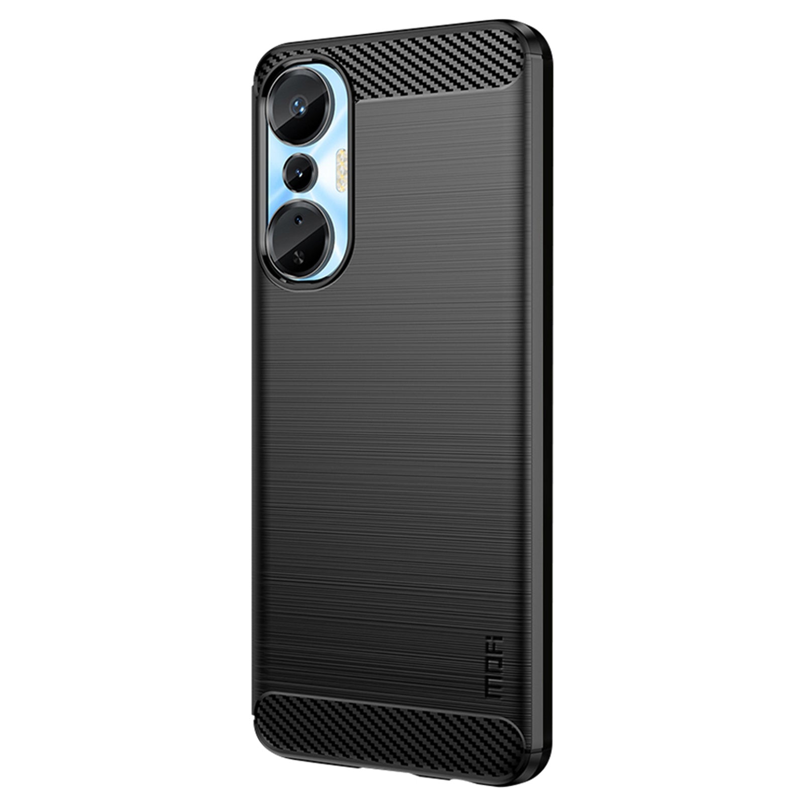 MOFI JK TPU Series-1 for Infinix Hot 20S 4G x6827 Anti-fall Protective Slim Smartphone Case Carbon Fiber Brushed TPU Phone Back Cover