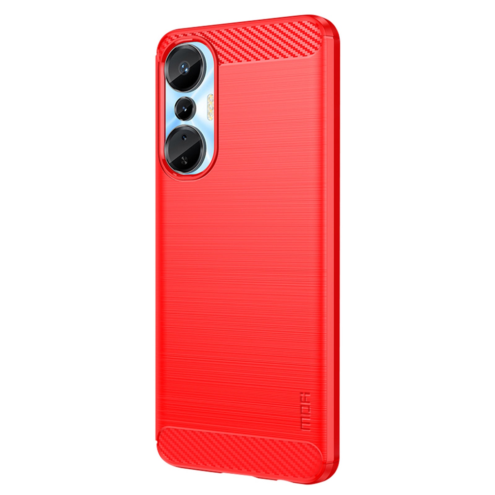 MOFI JK TPU Series-1 for Infinix Hot 20S 4G x6827 Anti-fall Protective Slim Smartphone Case Carbon Fiber Brushed TPU Phone Back Cover
