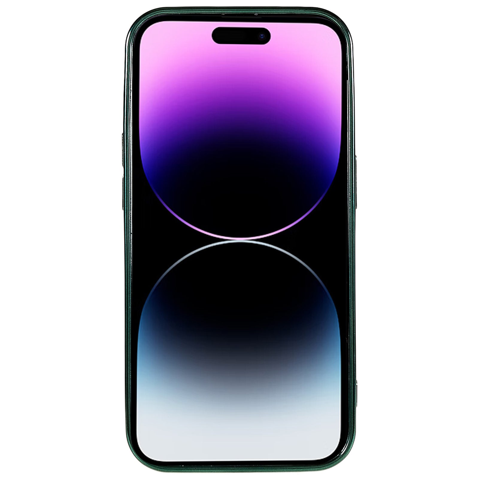 For iPhone 14 Pro Max Electroplating Edges Transparent Phone Case CD Texture Ring Logo Hole Design Soft TPU Shockproof Cover with Built-in Camera Lens Protector