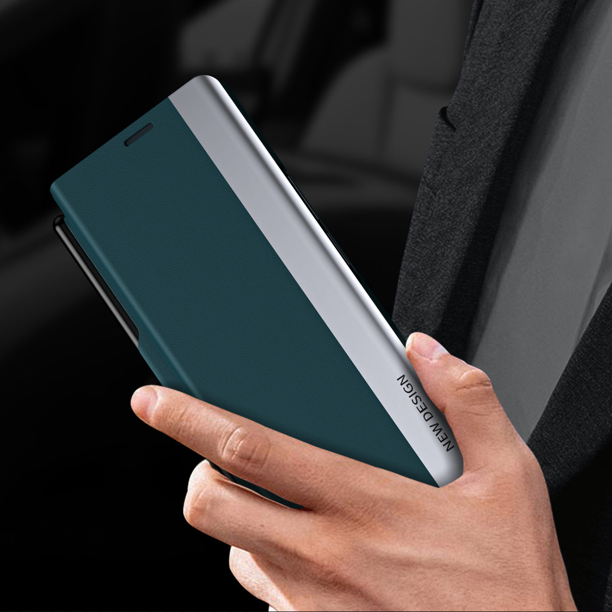 Pouzdro na PC telefon pro Samsung Galaxy Z Fold2 5G Ochranný kryt odolný proti pádu a nárazuvzdorný stojan se slotem pro pero