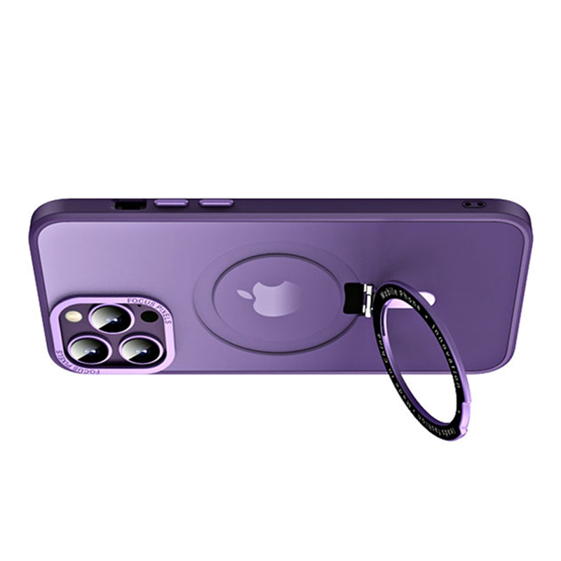 Til iPhone 13 Pro 6,1 tommer Kompatibel med MagSafe Skin-touch Drop Resistant Telefoncover Galvanisering Kameraramme Design PC TPU Kickstand Cover
