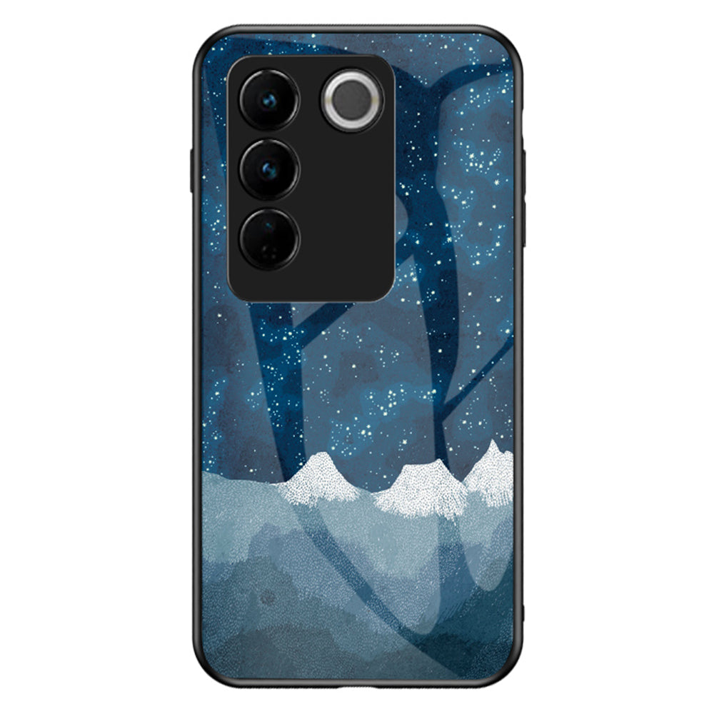 Starry Sky Pattern Printing Smartphone Case for vivo S16 Pro S16 Tempered Glass Hard PC Soft TPU Shockproof Phone Cover