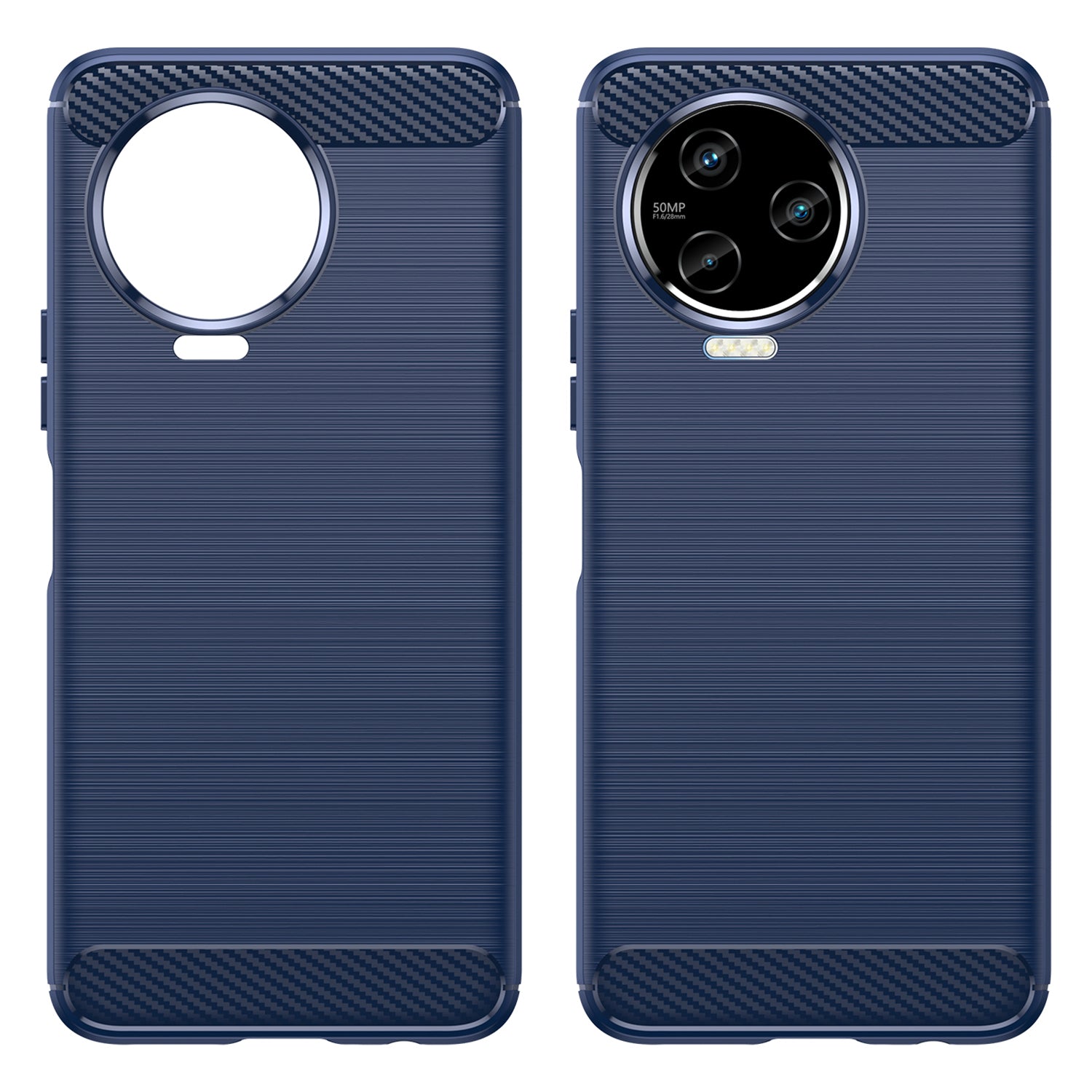 For Infinix Note 12 Pro 4G Carbon Fiber Texture Phone Case Shock-absorbing TPU Brushed Surface Protective Cover