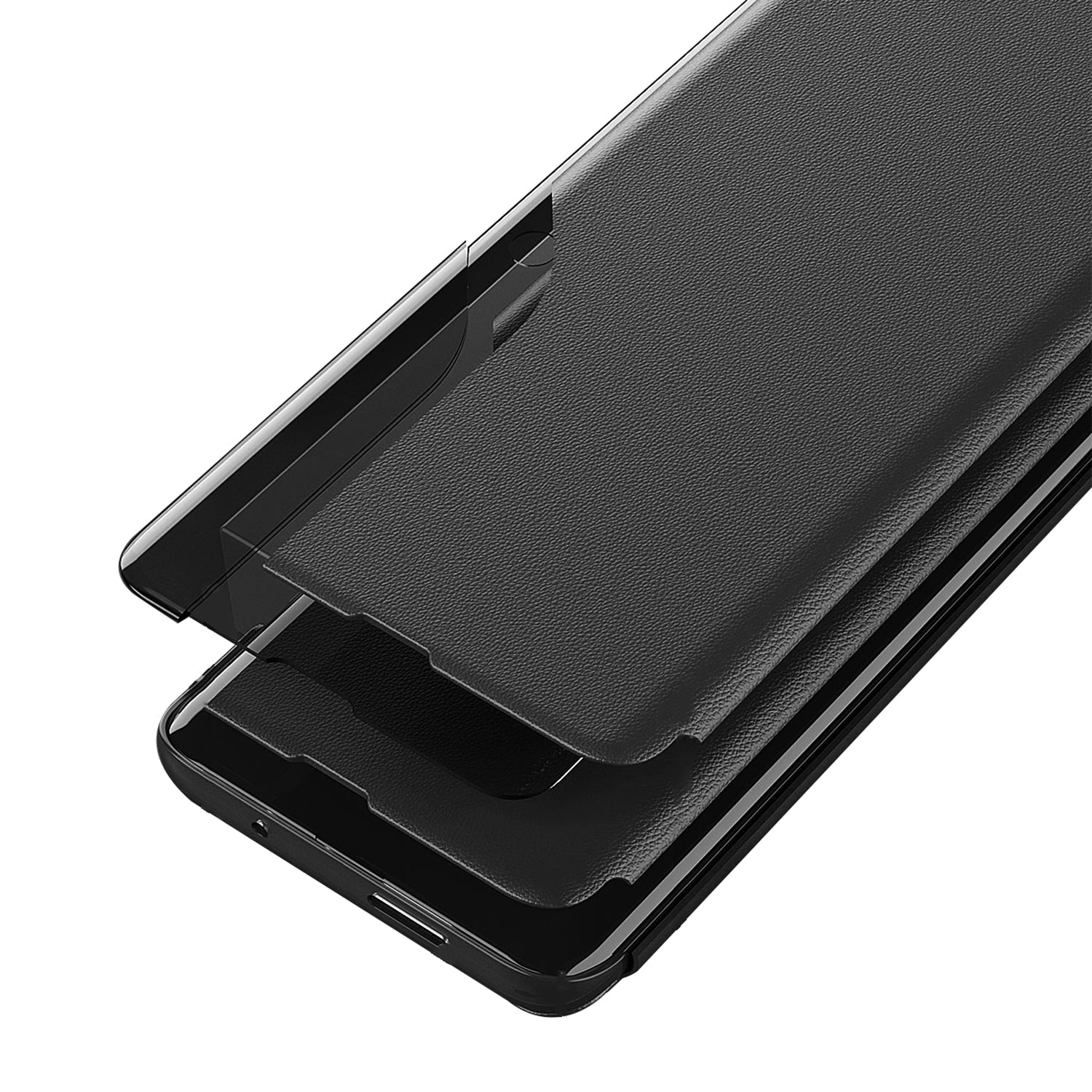 For Samsung Galaxy A54 5G Phone Case Clear View Window Anti-scratch Flip Leather Phone Cover with Stand