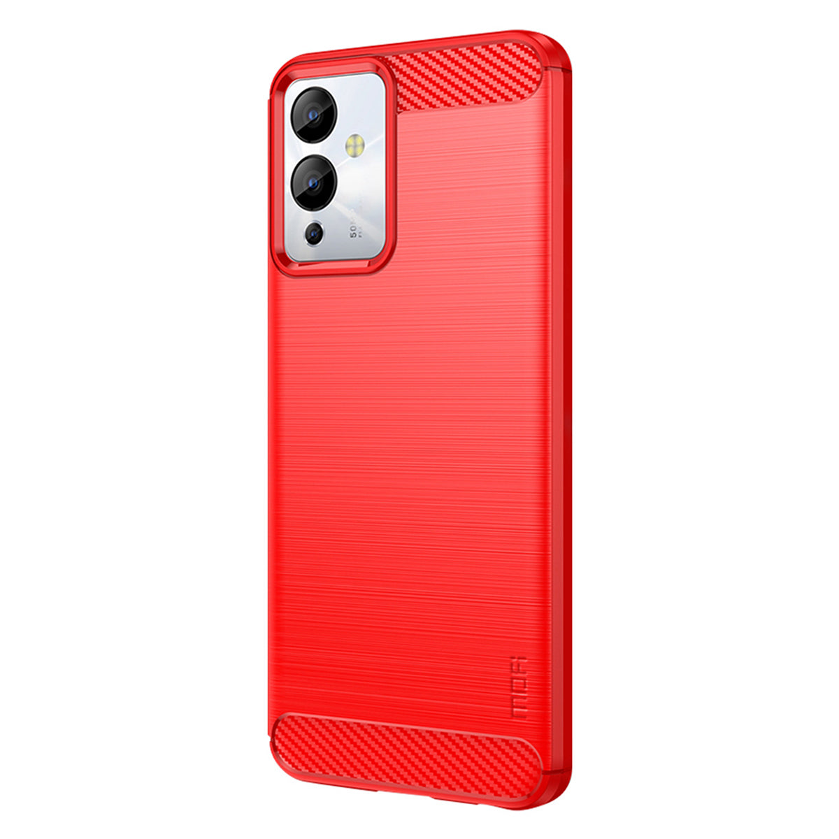 MOFI JK TPU Series-1 For Infinix Note 12i Smartphone Case Drop Protection TPU Carbon Fiber Brushed Phone Cover