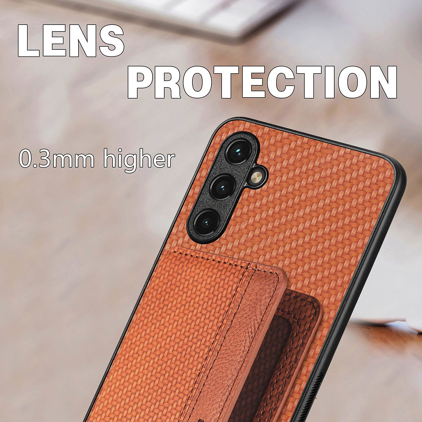 For Samsung Galaxy A54 5G Carbon Fiber Texture RFID Blocking Phone Case Wallet Kickstand PU Leather Coated TPU Magnetic Cover