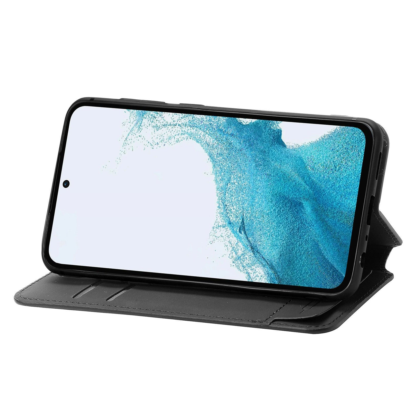 CASENEO 001 Series for Samsung Galaxy A54 5G PU Leather RFID Blocking Phone Case Magnetic Auto Closing Pattern Printing Cover with Stand Wallet