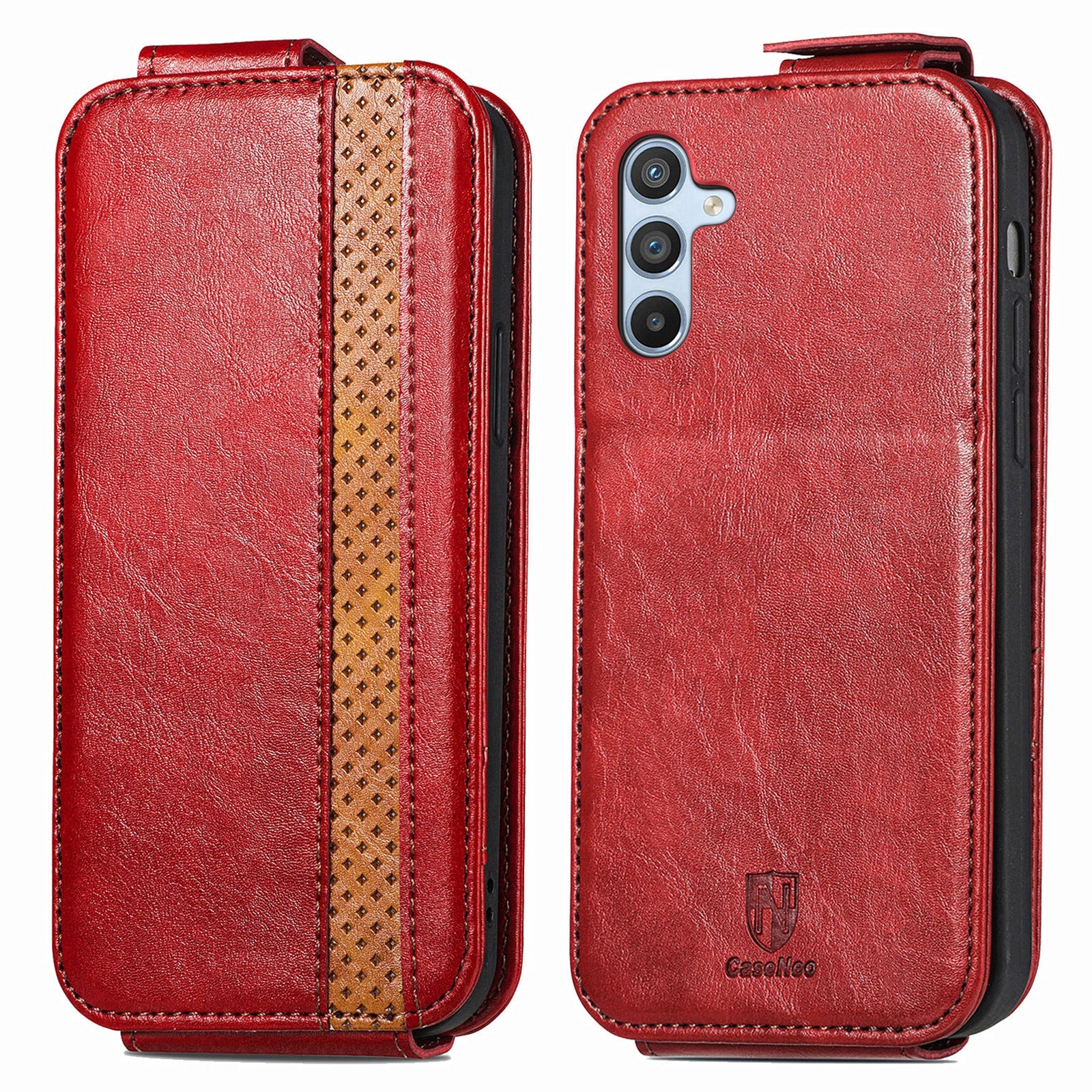 Řada CASENEO 003 pro Samsung Galaxy A54 5G sesazovací PU kožené pouzdro na telefon s plnou ochranou stojánek Kryt držáku karty