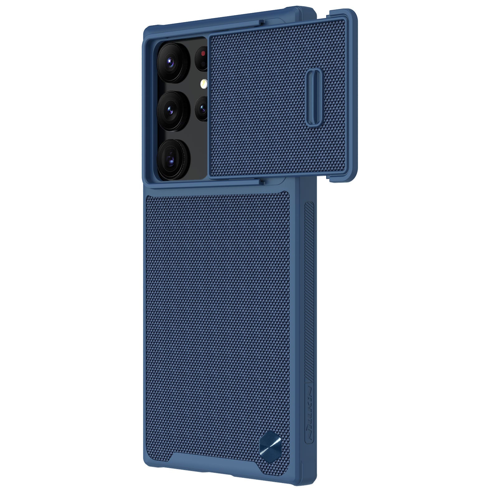 NILLKIN For Samsung Galaxy S23 Ultra Hard PC Soft TPU Case Drop-proof Phone Cover with Sliding Lens Protection