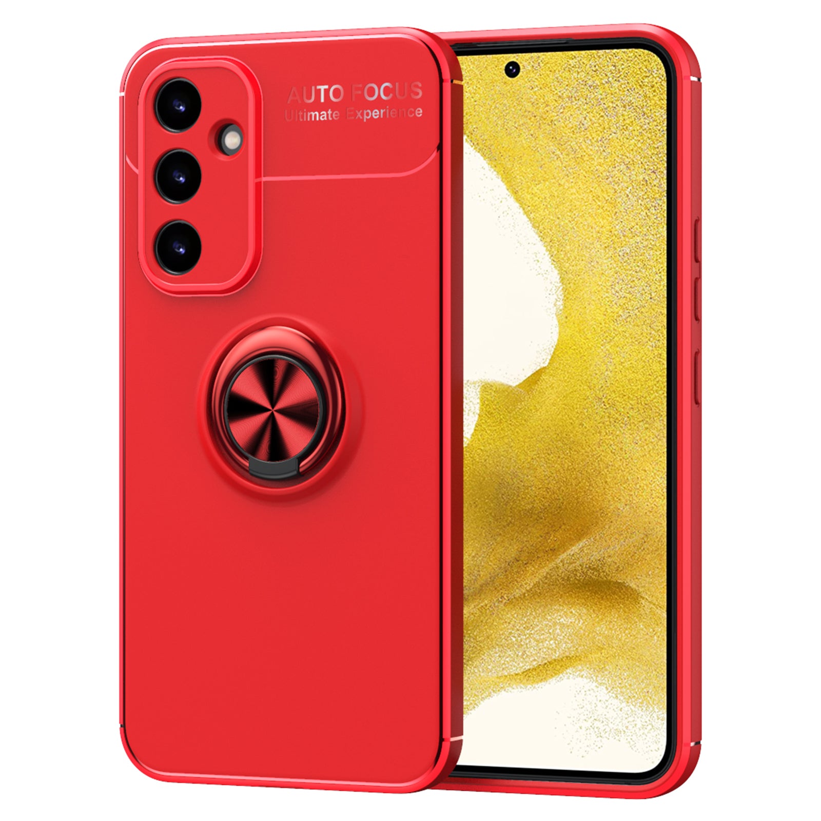 Til Samsung Galaxy A34 5G Anti-drop TPU Telefon Case Ring Holder Kickstand Beskyttelsescover