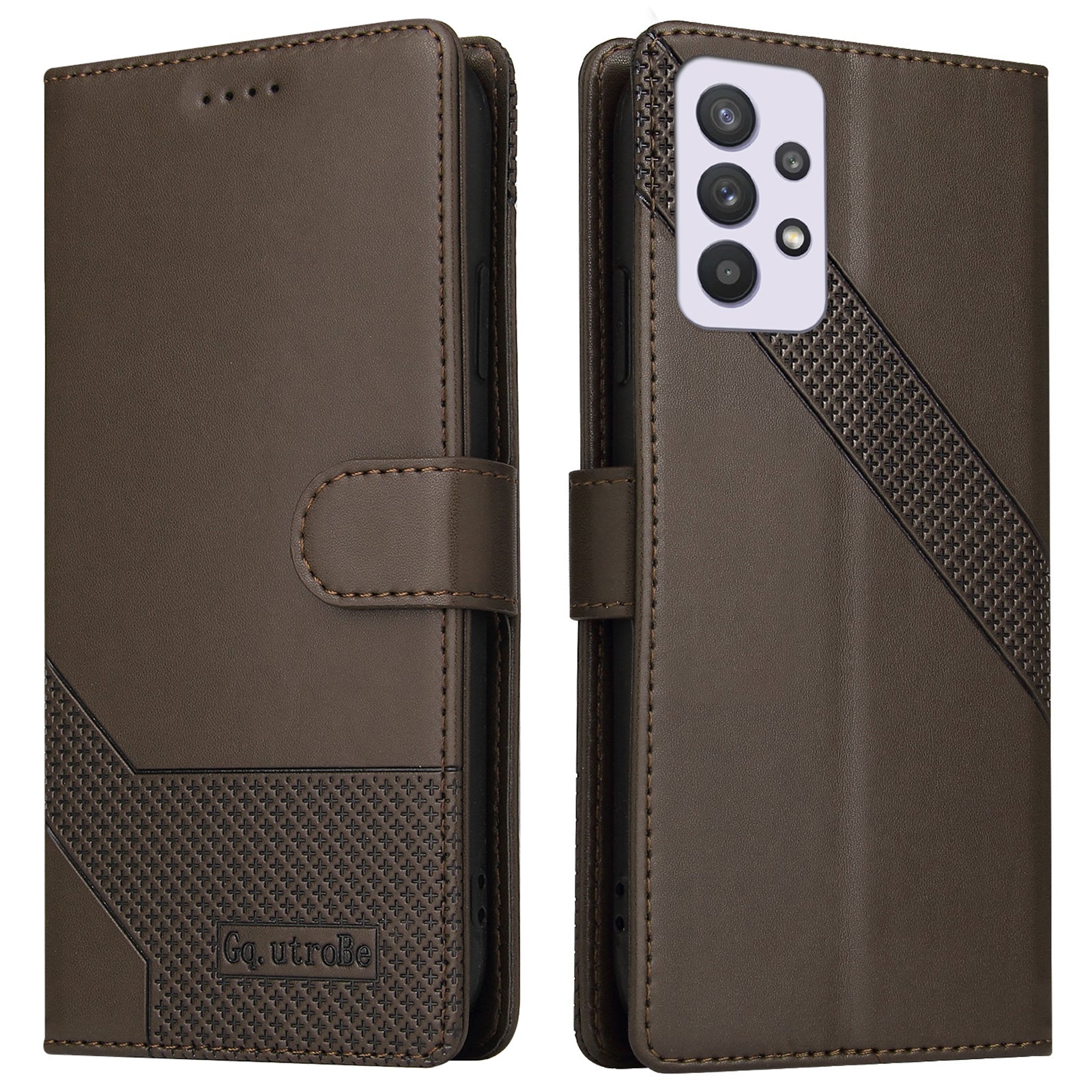 GQ.UTROBE 009 Series for Samsung Galaxy A33 5G Splicing PU Leather Wallet Stand Case Full Protection Inner TPU Phone Cover