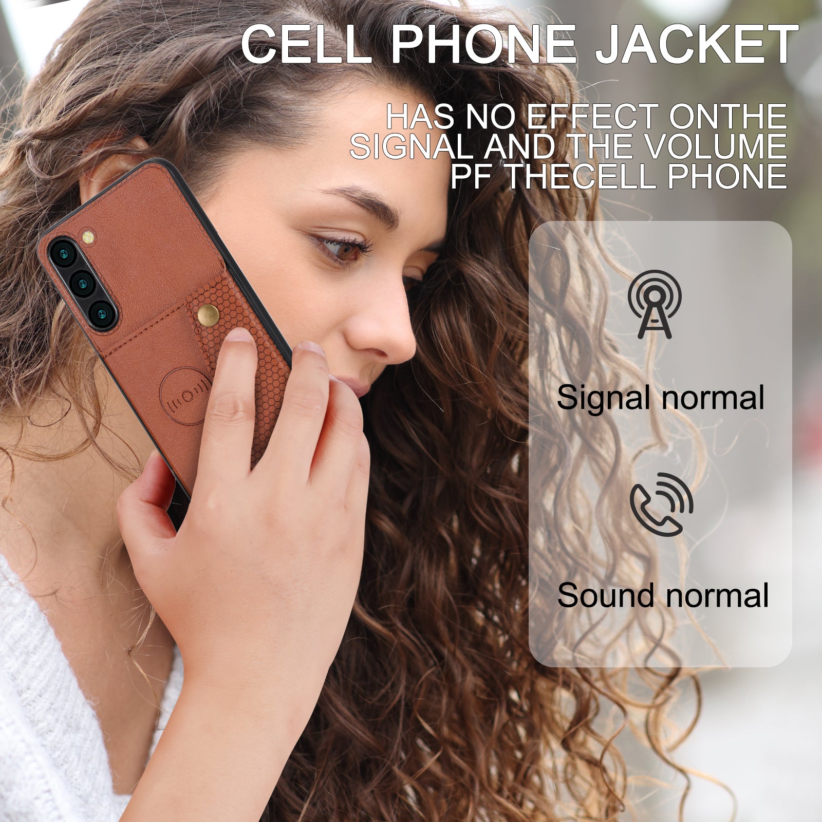 For Samsung Galaxy S23 Dual Button Card Holder PU Leather Coated TPU Kickstand Case with Car Mount Metal Sheet
