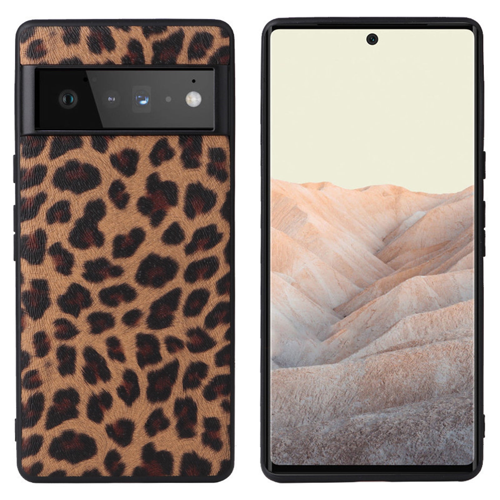 For Google Pixel 7 Pro 5G Anti-scratch Phone Case Textured PU Leather Coated TPU PC Hybrid Cover