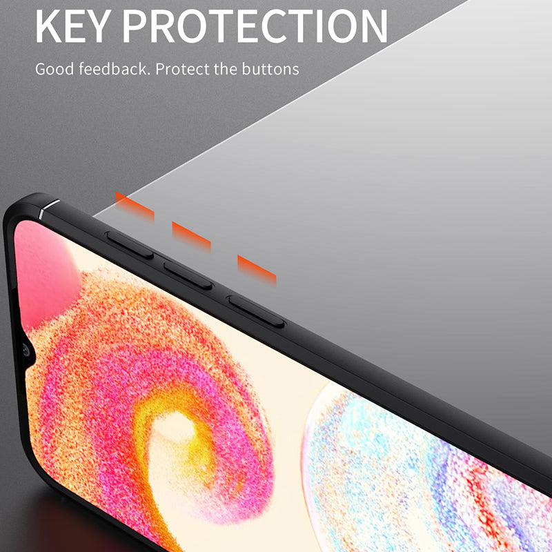 For Samsung Galaxy A04 4G (164.4 x 76.3 x 9.1 mm) A04e 4G F04 4G M04 4G Drop Proof TPU Phone Case Ring Holder Kickstand Phone Back Cover