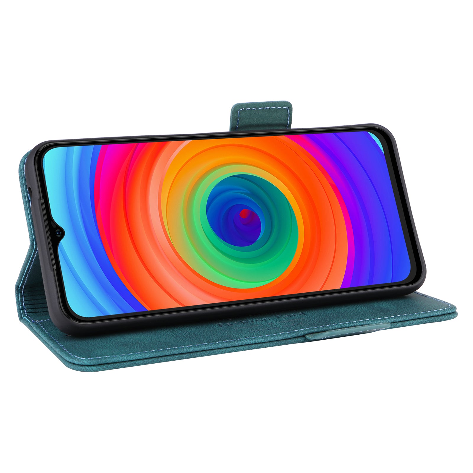 Anti-drop Phone Cover for Ulefone Note 14 Hardware Decor Dual Magnetic Clasp Wallet Foldable Stand PU Leather Protective Phone Case
