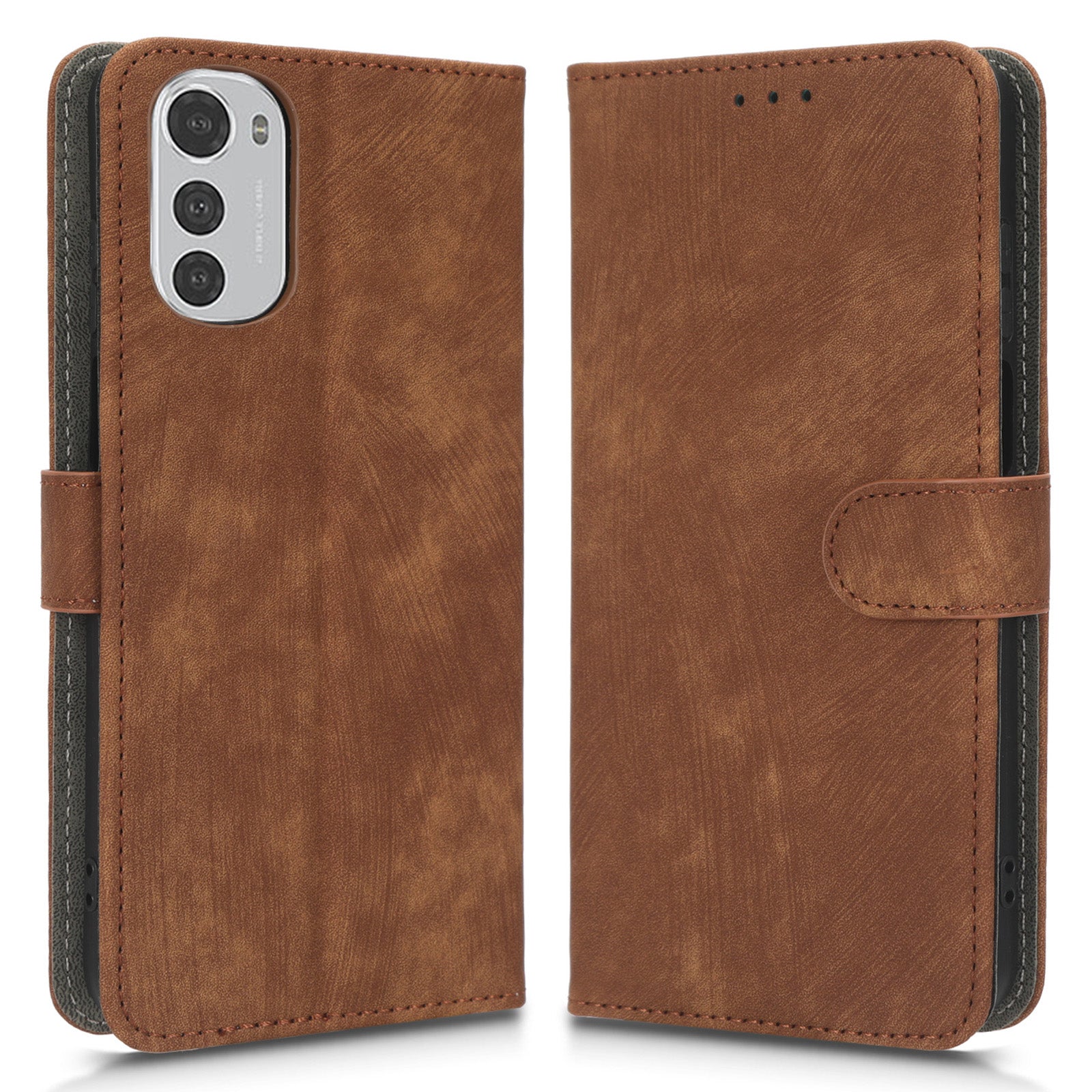 Til Motorola Moto E32 4G mobiltelefon taske PU læder RFID blokerende magnetisk fuld beskyttelse telefoncover med pungholder