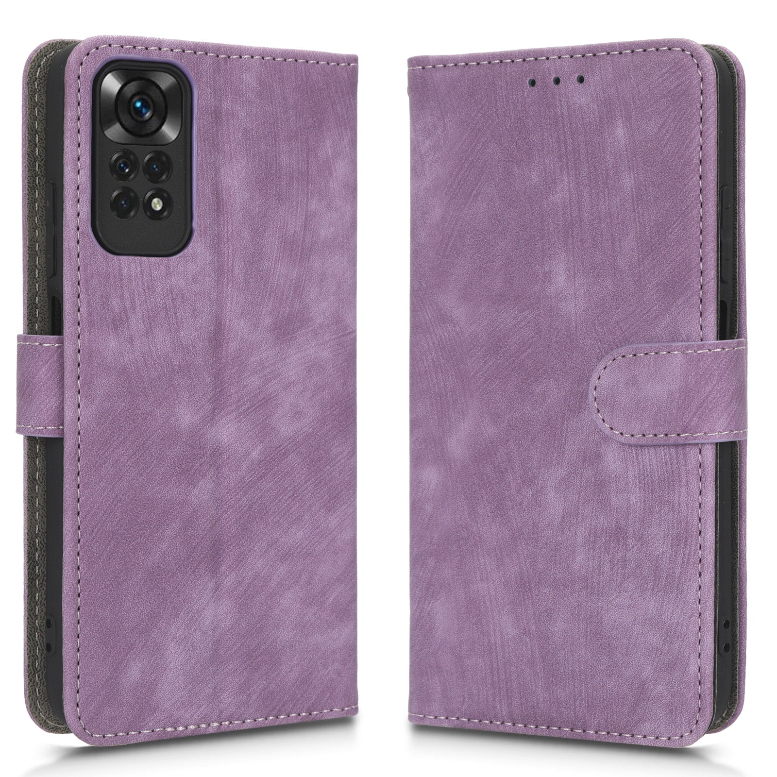 For Xiaomi Redmi Note 11 4G (Qualcomm) Note 11S 4G RFID Blocking Full Coverage PU Leather Phone Case Protective Magnetic Mobile Phone Cover with Wallet Stand