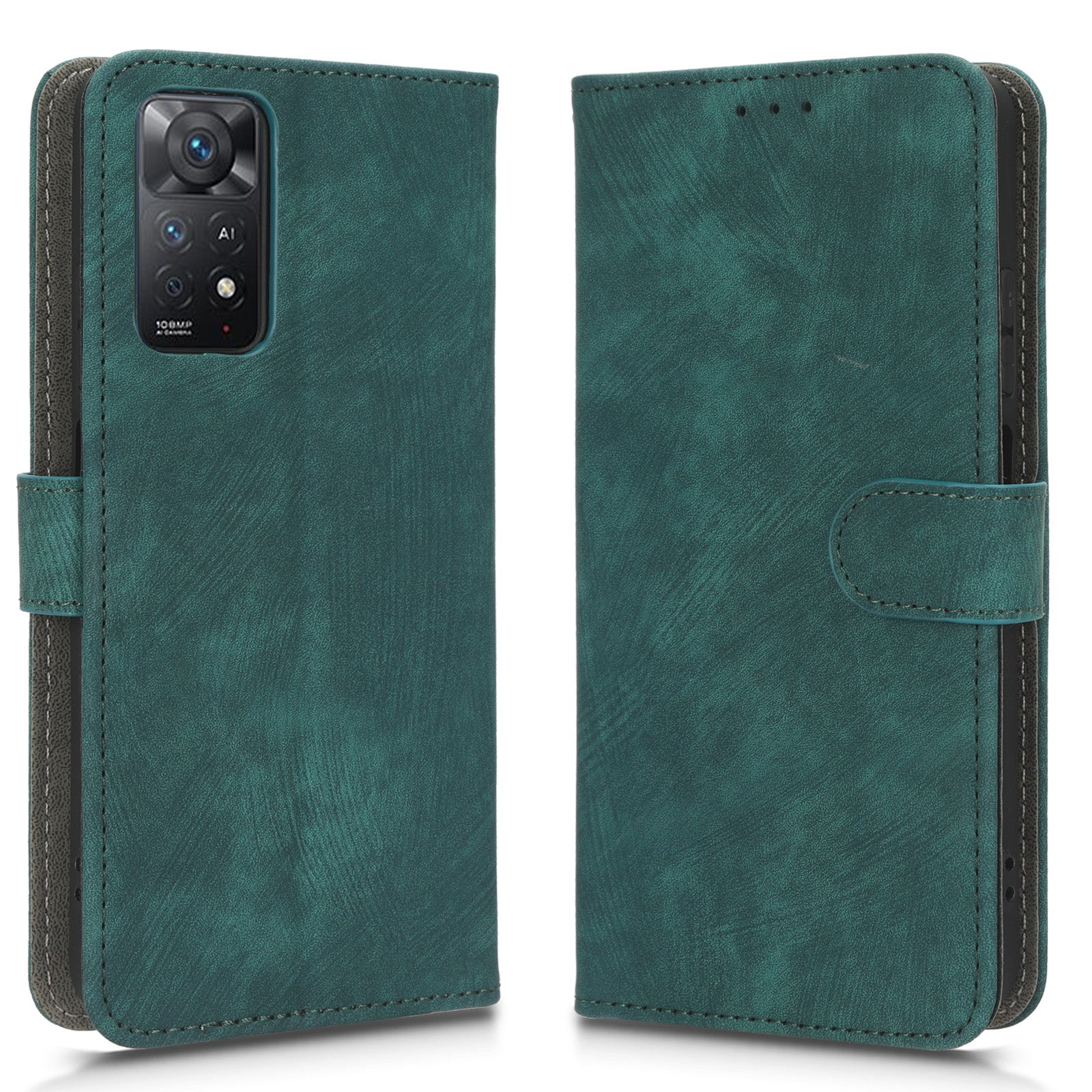 For Xiaomi Redmi Note 11 Pro 4G (MediaTek) Note 11 Pro 5G (Qualcomm) Note 12 Pro 4G Note 11E Pro 5G RFID Blocking PU Leather Phone Case Fully Wrapped Magnetic Mobile Phone Cover with Wallet Stand
