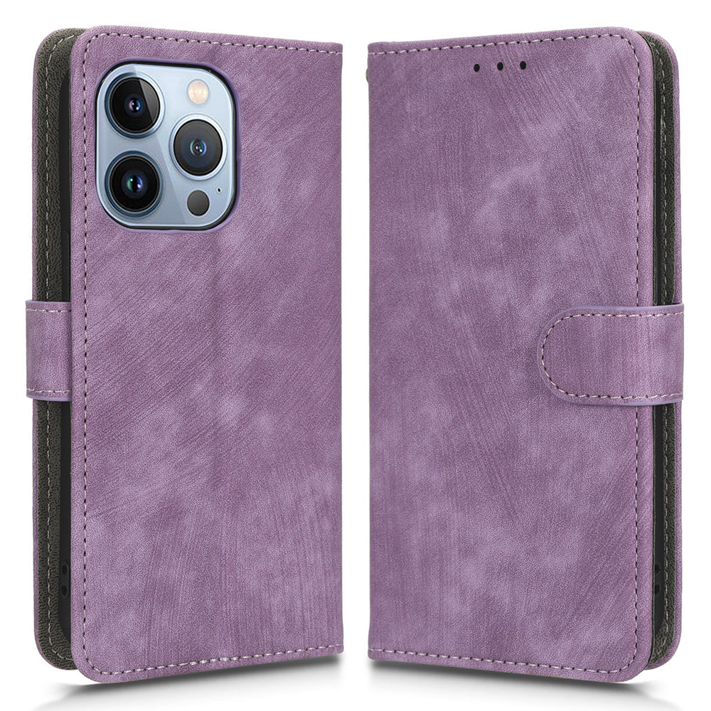 For iPhone 13 Pro Max 6.7 inch Magnetic PU Leather Phone Cover RFID Blocking Mobile Phone Case with Wallet Stand