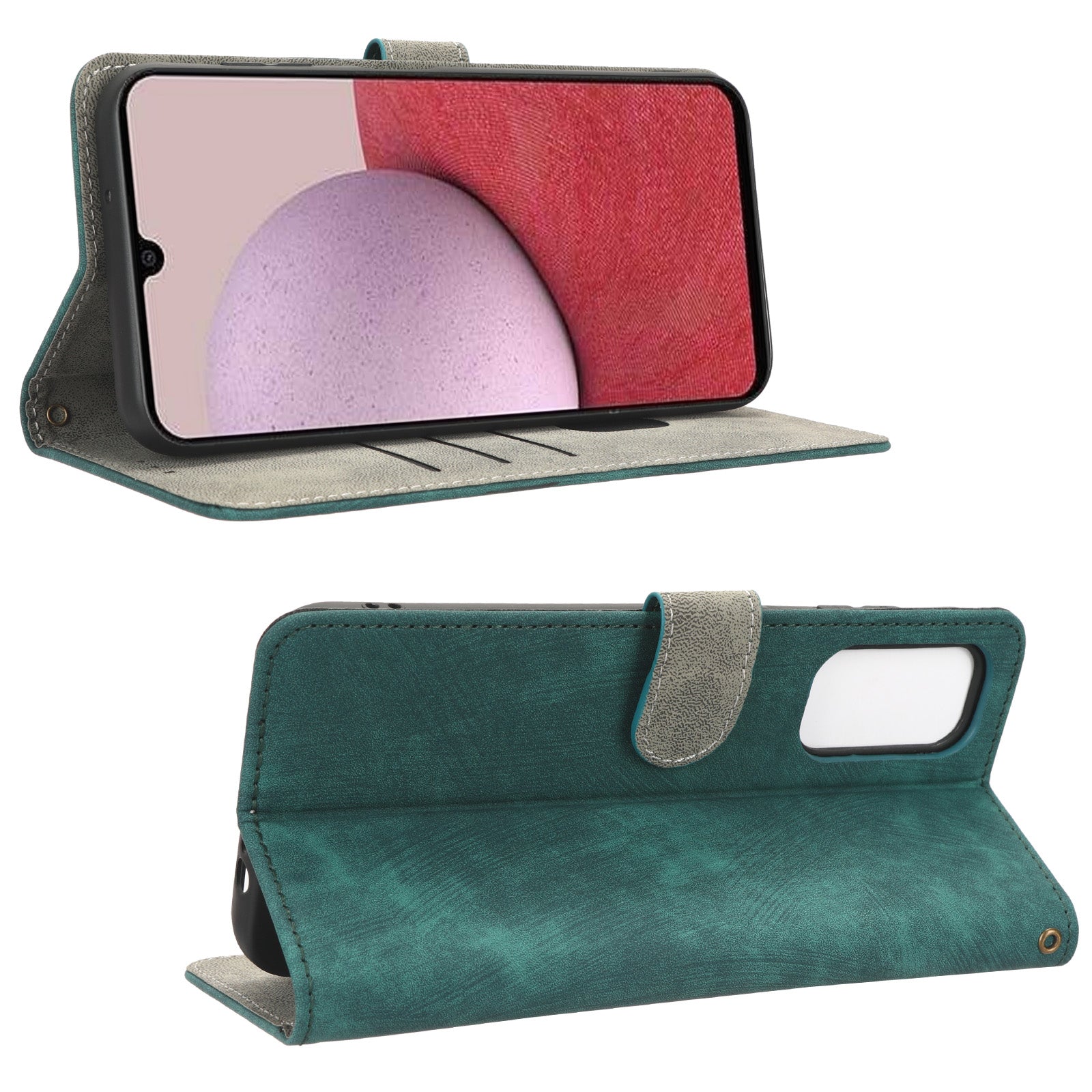 For Samsung Galaxy A14 5G 4G Anti-fall Magnetic RFID Blocking Phone Case PU Leather Phone Cover with Wallet Stand