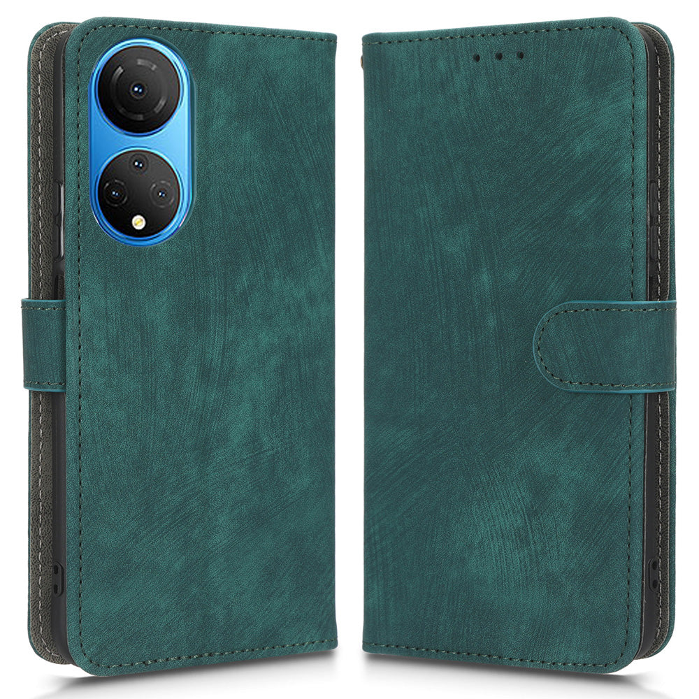 RFID Blocking Phone Cover For Honor X7 Foldable Stand Magnetic PU Leather Protective Phone Wallet Case