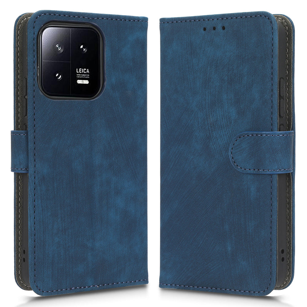 For Xiaomi 13 5G Anti-drop RFID Blocking Phone Case Shockproof PU Leather Phone Wallet Cover Foldable Stand