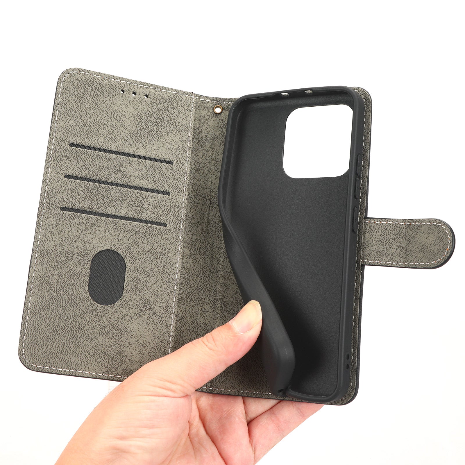 For Xiaomi 13 5G Anti-drop RFID Blocking Phone Case Shockproof PU Leather Phone Wallet Cover Foldable Stand