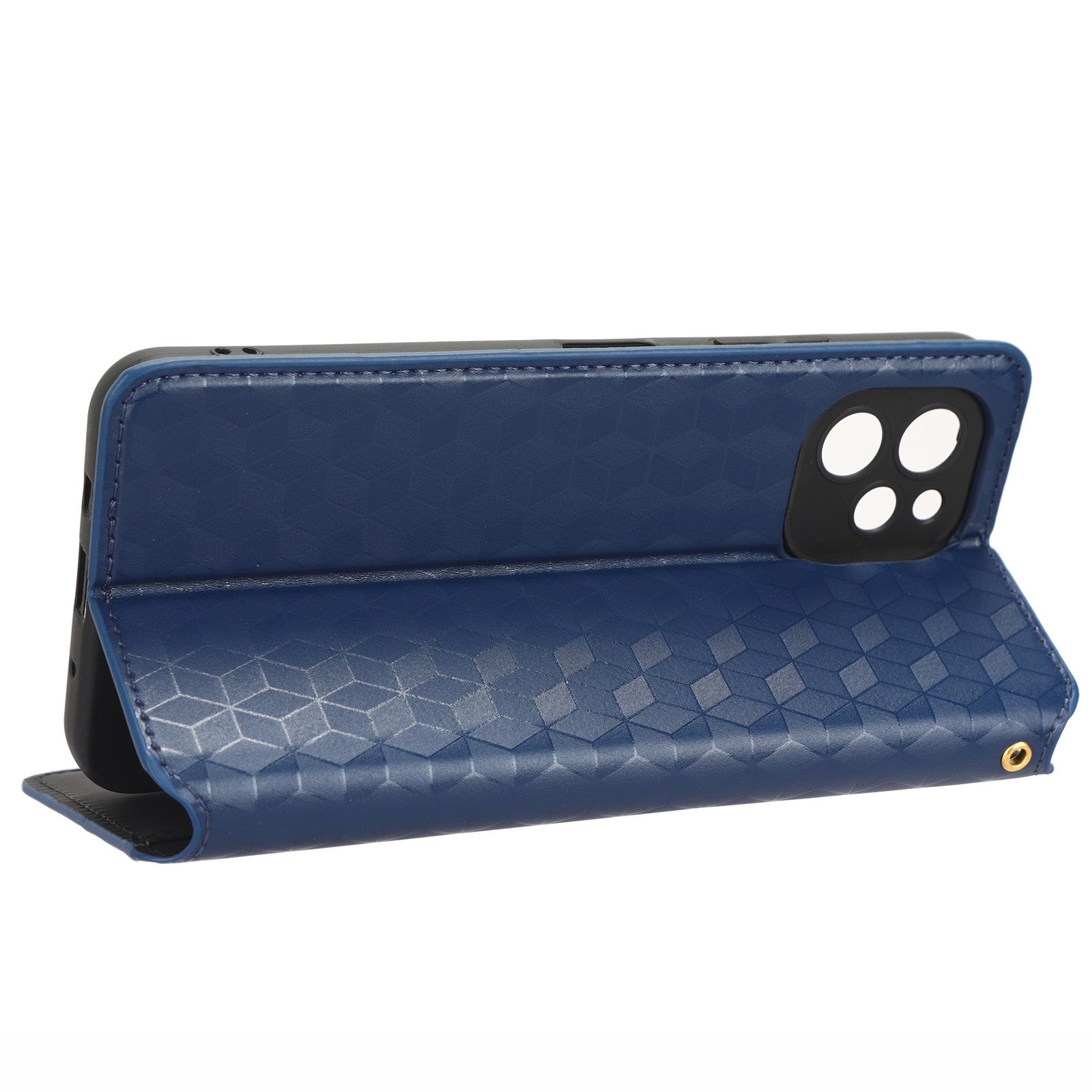 Cell Phone Cover For Huawei nova Y61 4G Enjoy 50z 4G Rhombus Pattern Imprinted Flip Wallet Case Stand Magnetic Auto Closing Phone Shell