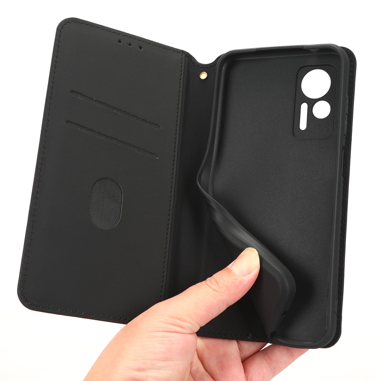 For Ulefone Note 14 Rhombus Pattern Imprinted Drop-proof Phone Case Magnetic Auto Closing PU Leather Wallet Stand Anti-scratch Phone Cover