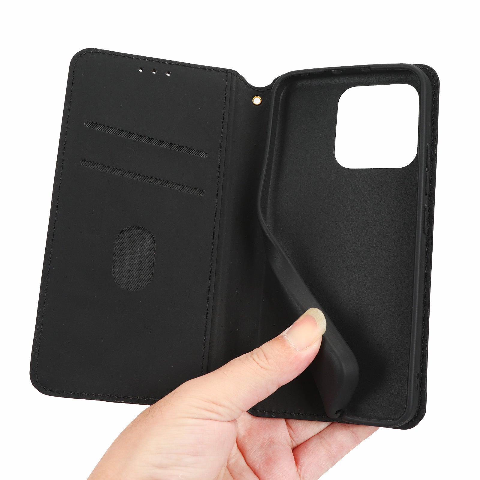 Magnetic Auto Closing Phone Case For Xiaomi 13 5G Rhombus Pattern Imprinted PU Leather Wallet Stand Cell Phone Cover